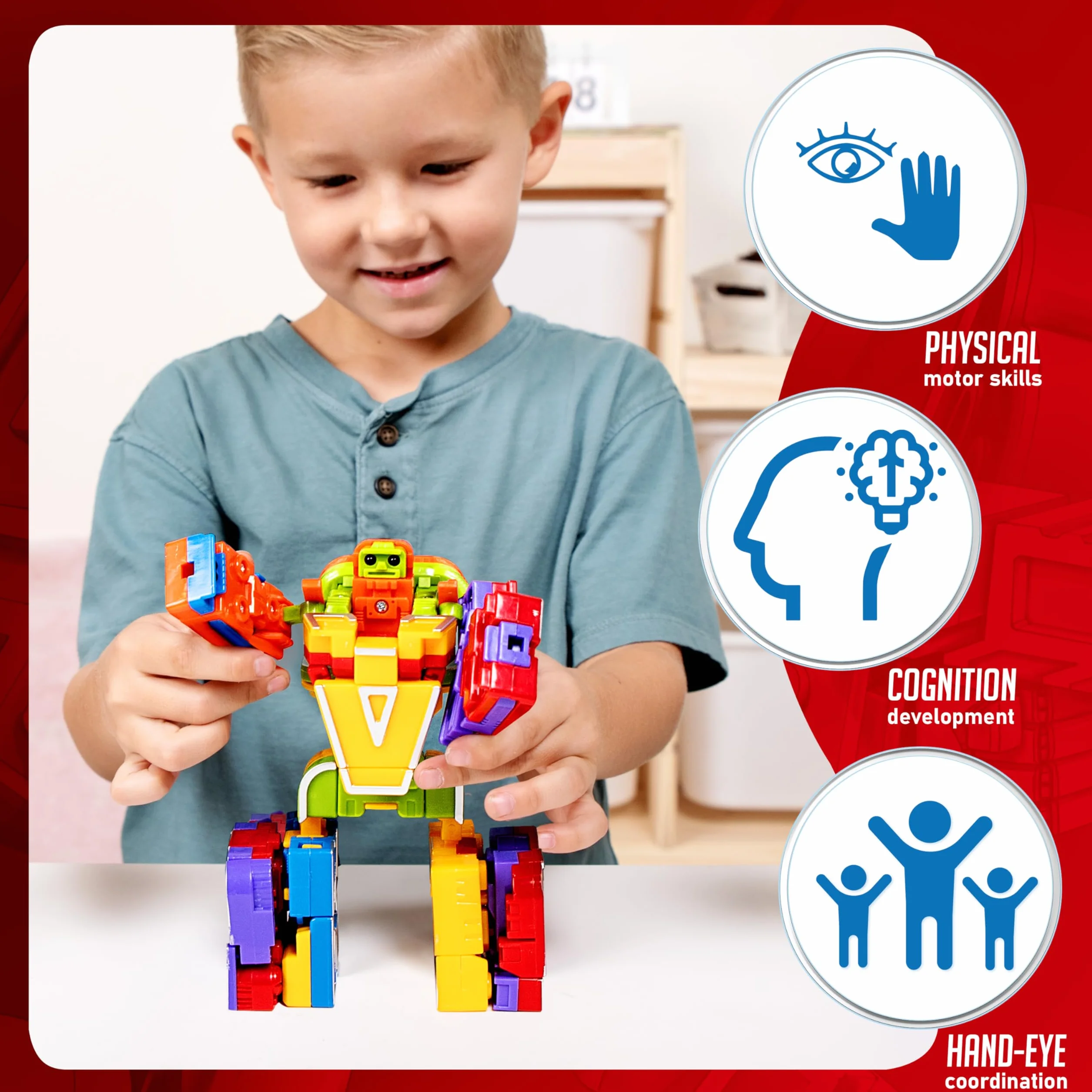 JOYIN 26-częściowy alfabet roboty zabawki edukacyjne dla dzieci, alfabety ABC, zabawka edukacyjna dla maluchów, nagrody karnawałowe