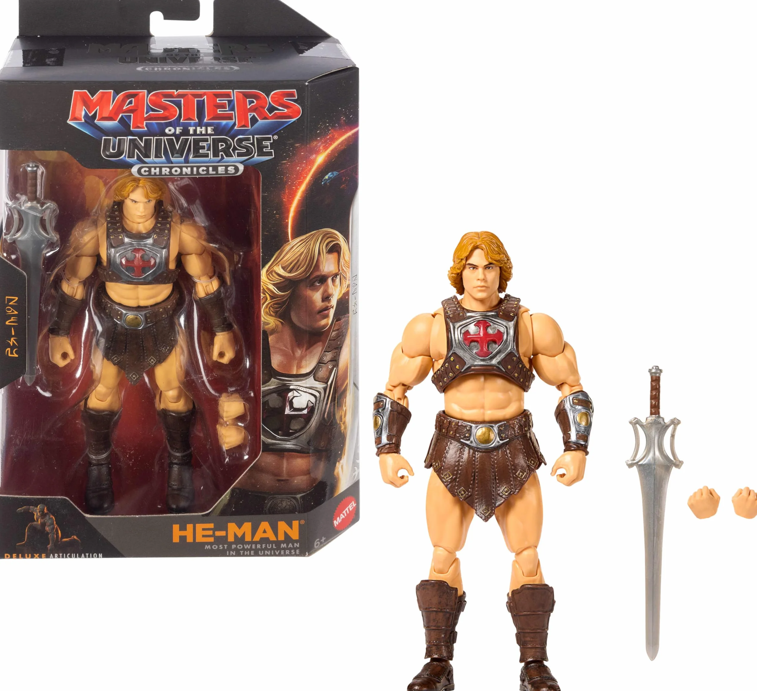 Masters of the Universe Chronicles Władcy Wszechświata Film 2026 He-Man Figurka w skali 1:12, najpotężniejszy bohater, 30 punktów ruchu, wygląd jak Nicholas Galitzine, zabawka dla dzieci 6+, JKJ26