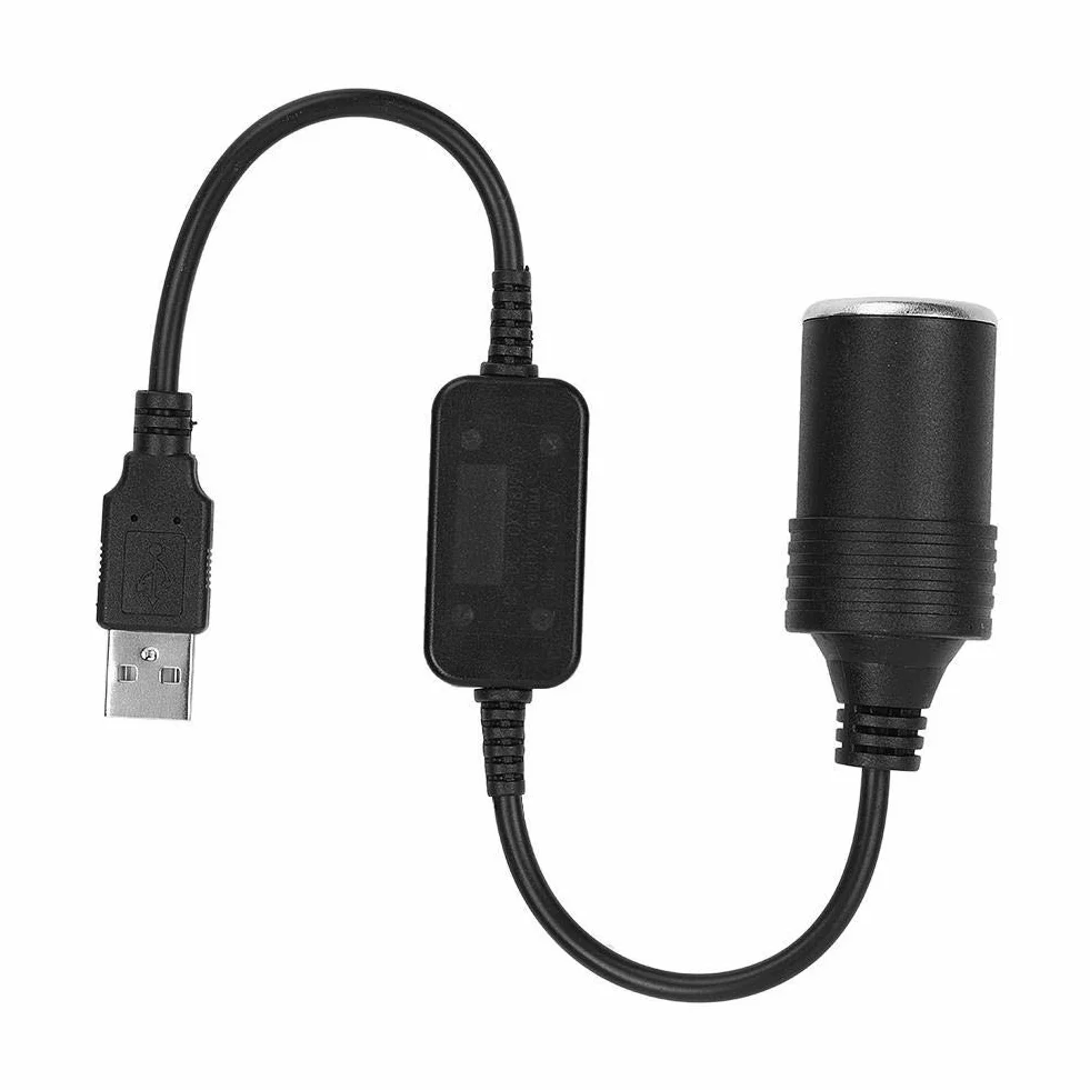 NikouAdapter do zapalniczki samochodowej 12 V na USB, konwerter 5 V do 12 V dla samochodu