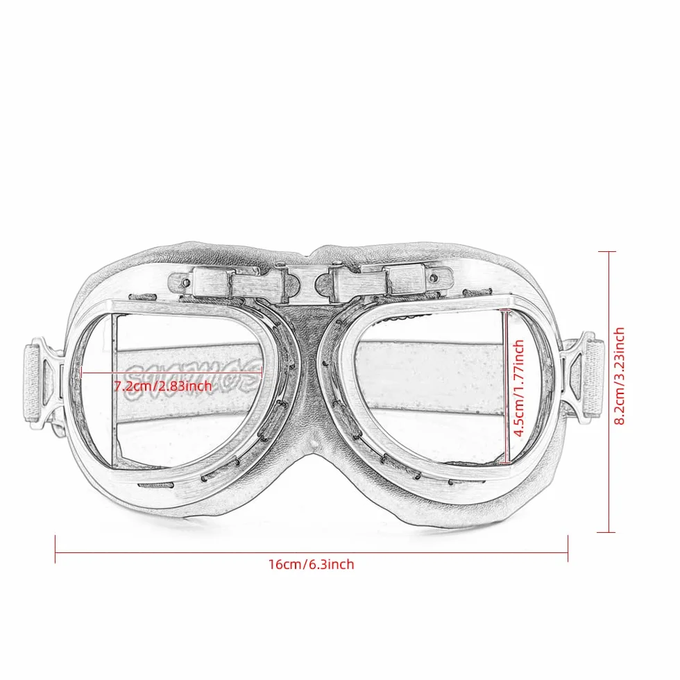 Motocross gogle vintage wiatroszczelne okulary do motocykli