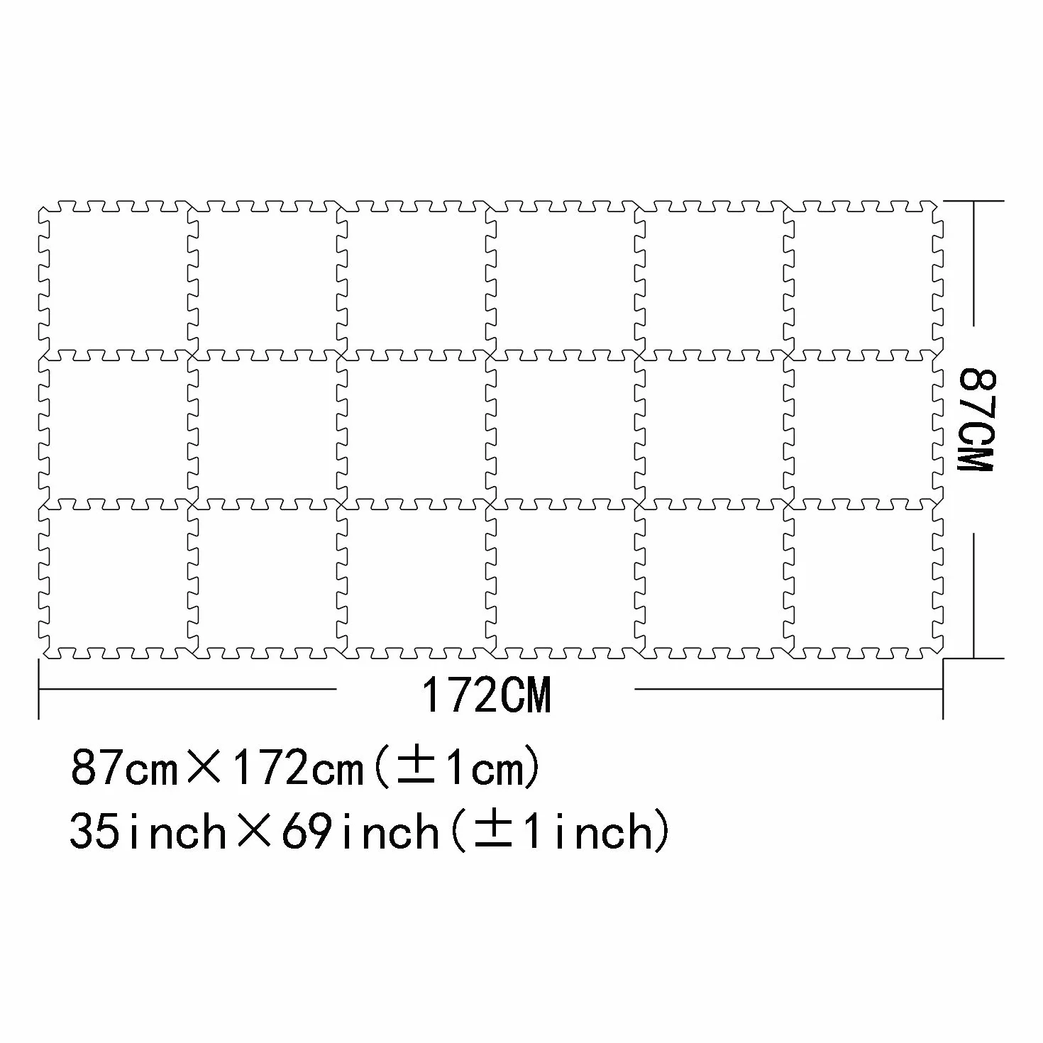 18 sztuk Mata do puzzli dla niemowląt z płytką piankową interaktywna mata do zabawy dla dzieci i małych graczy G301018-101110112