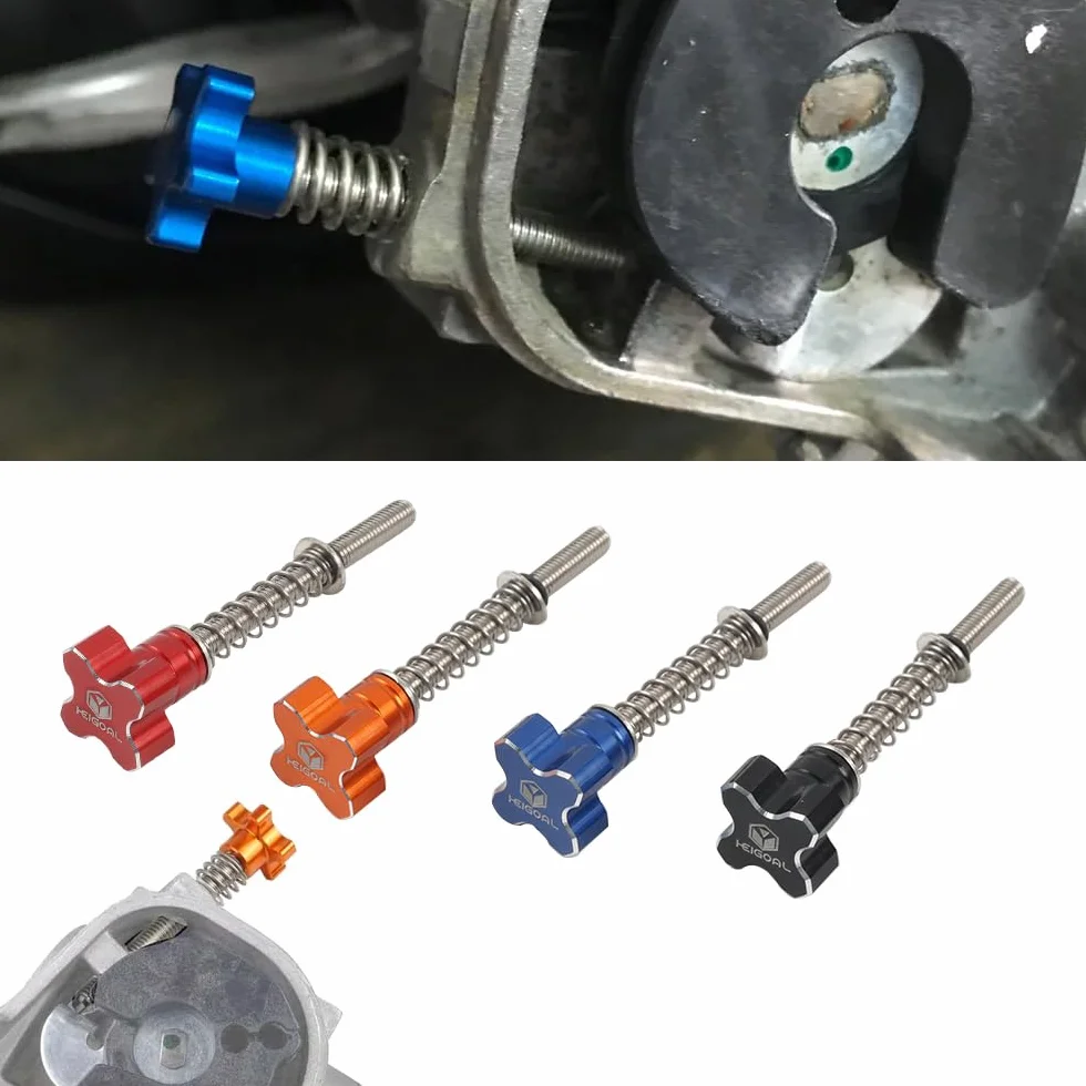 Śruba regulatora prędkości biegu jałowego paliwa motocyklowego, mieszanina gaźnika, śruba pilotowa do KTM 250 300XCW EXC TPi Gas Gas 250 300 EC EX-Blue