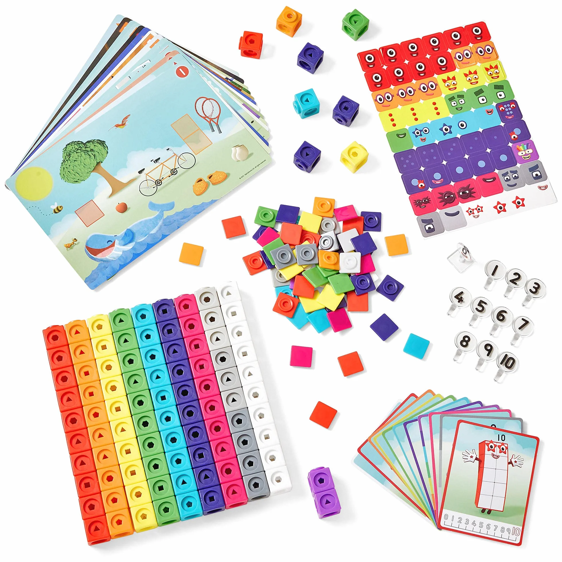 Learning Resources MathLink Kostki Numerbloki 1-10 Aktywność Zestaw