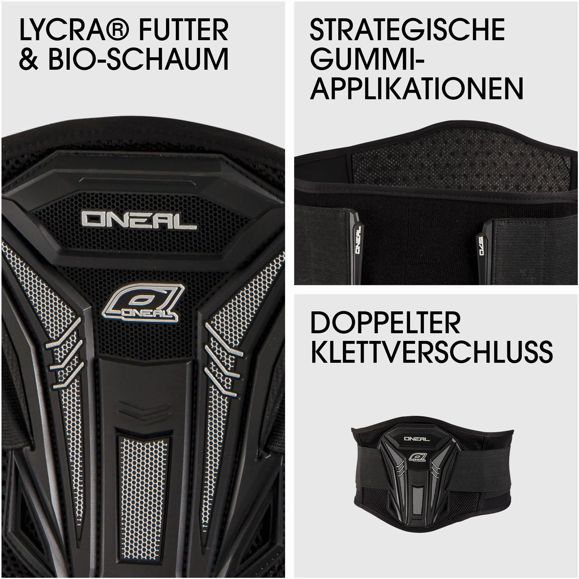 O'NEAL PXR Kidney Belt Pas nerkowy Motocross Enduro Motocyklowy Regulacja rozmiaru rzep Lycra® Dorosły