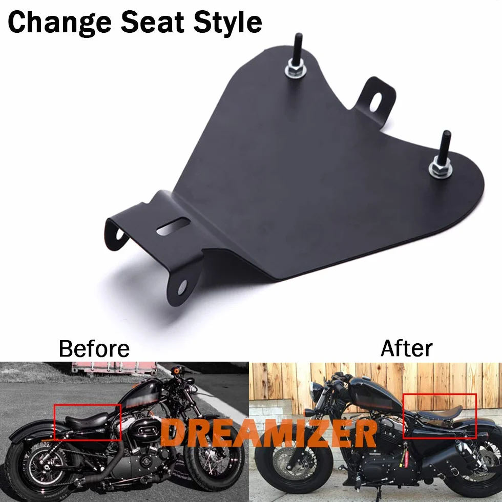 DREAMIZER Płyta podstawy fotela motocyklowego metalowa Bobber Sportster 48 XL883 1200
