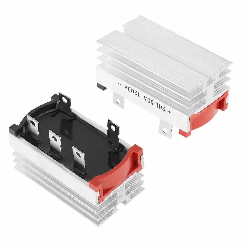 Prostownik mostkowy, 3-fazowy, 50 A, mostek diodowy, 50 A, 1200 V, dobre odprowadzanie ciepła i wygodna instalacja