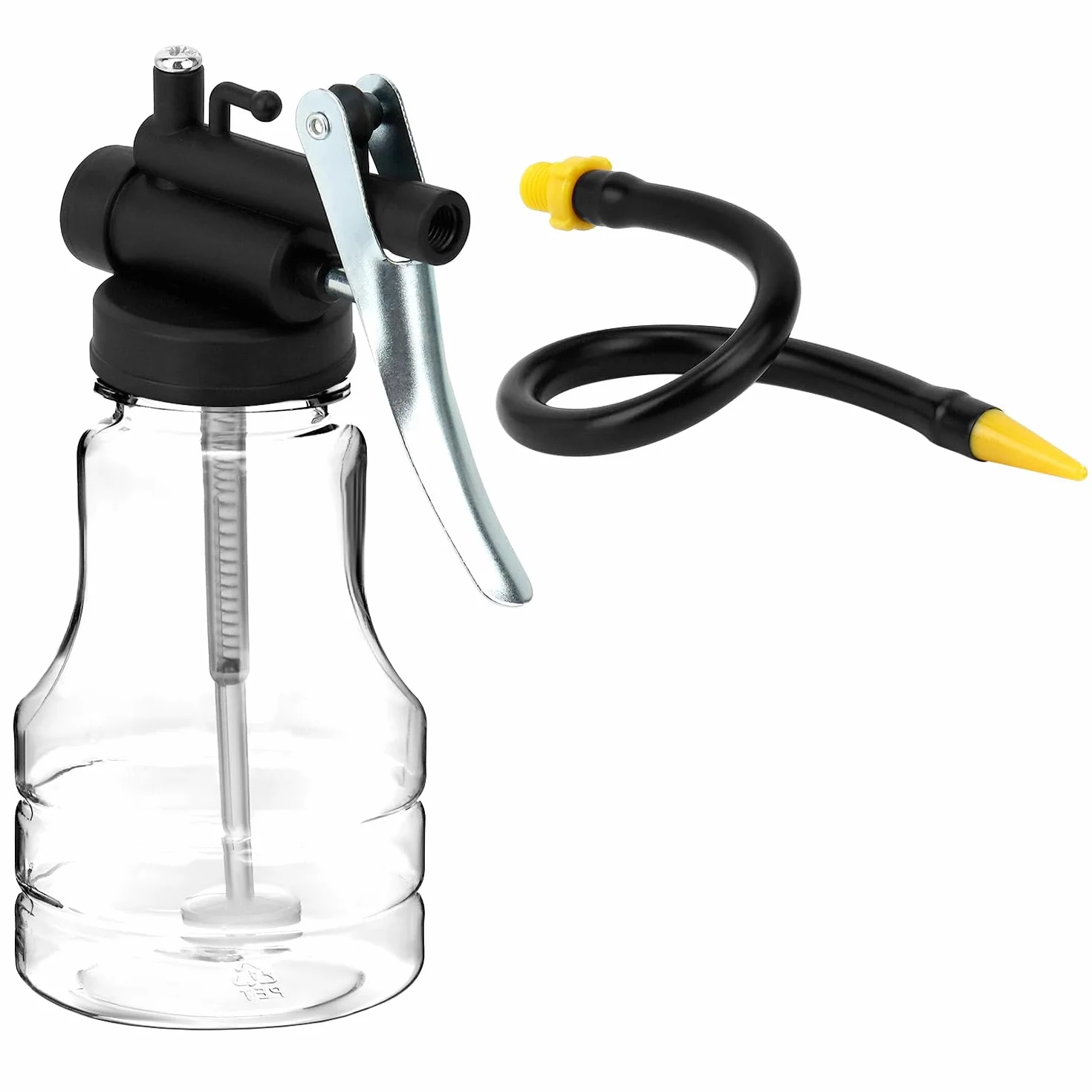 QWORK Zestaw 2 pojemników na olej 250 ml z pompką przezroczysty spray