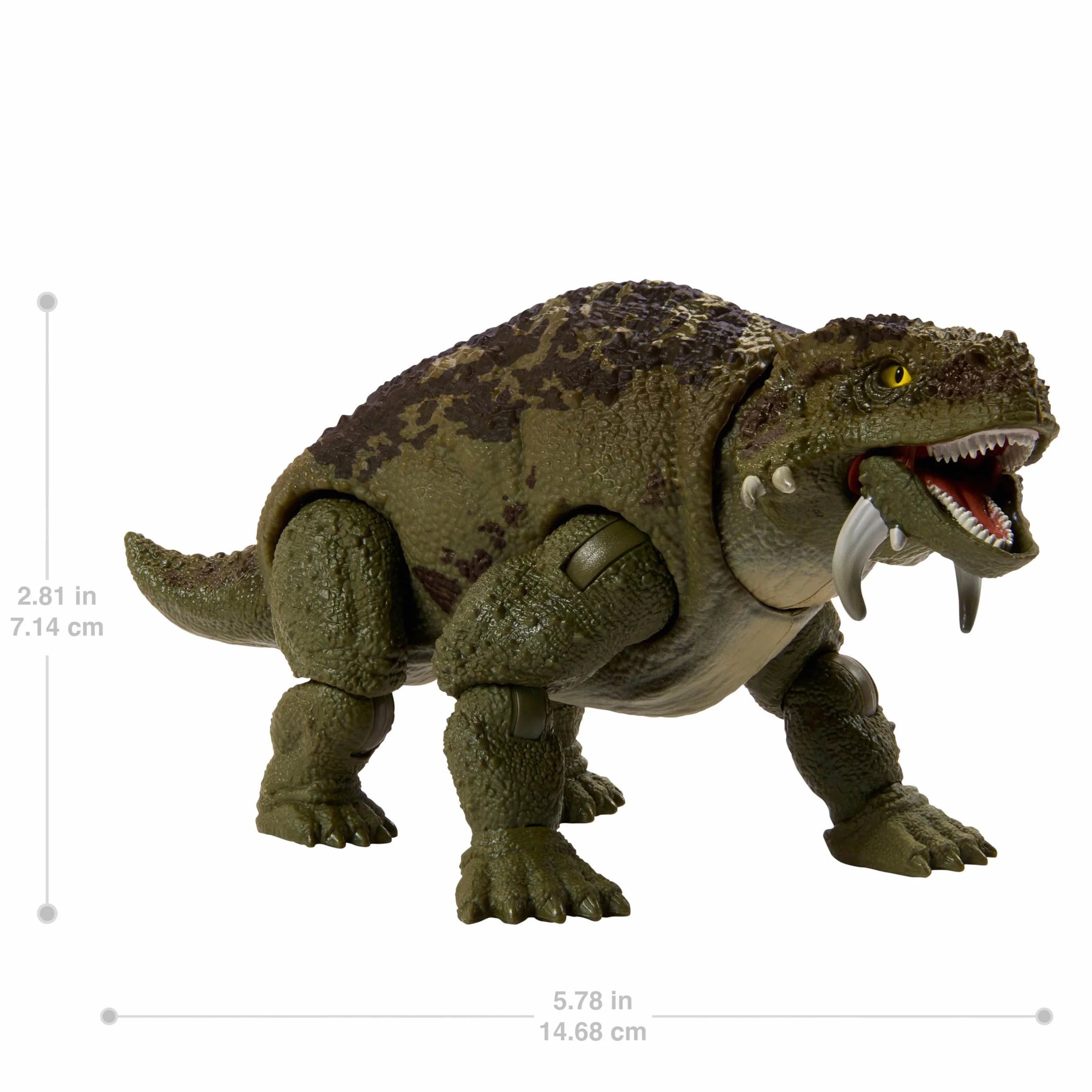 Mattel Jurassic World Kolekcja Hammonda Skutozaur Figurka dinozaura premium ze szklanymi oczami i 14 ruchomymi punktami, zabawka dinozaur dla dzieci od 8 roku życia i kolekcjonerów, JDJ08