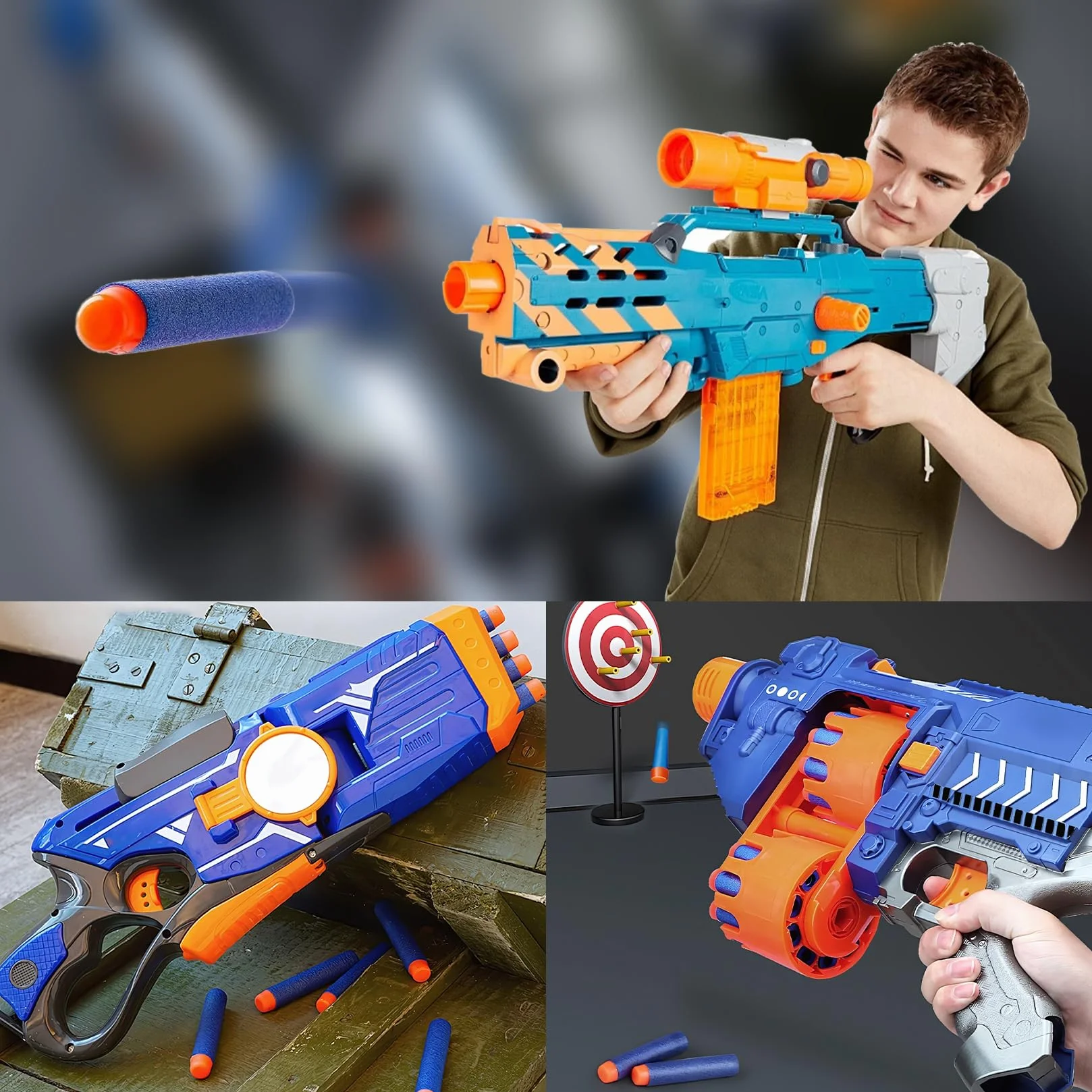 150 sztuk Nerf Elite 2.0, zapasowe pianki do rzutek, akcesoria do gry