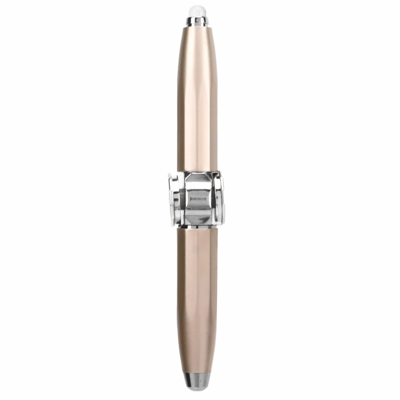 RiToEasysports Fidget Pen Pen, długopis pomagający myśleć z diodą LED dla dorosłych, studentów i dzieci w biznesie, łagodzący stres (złoto)