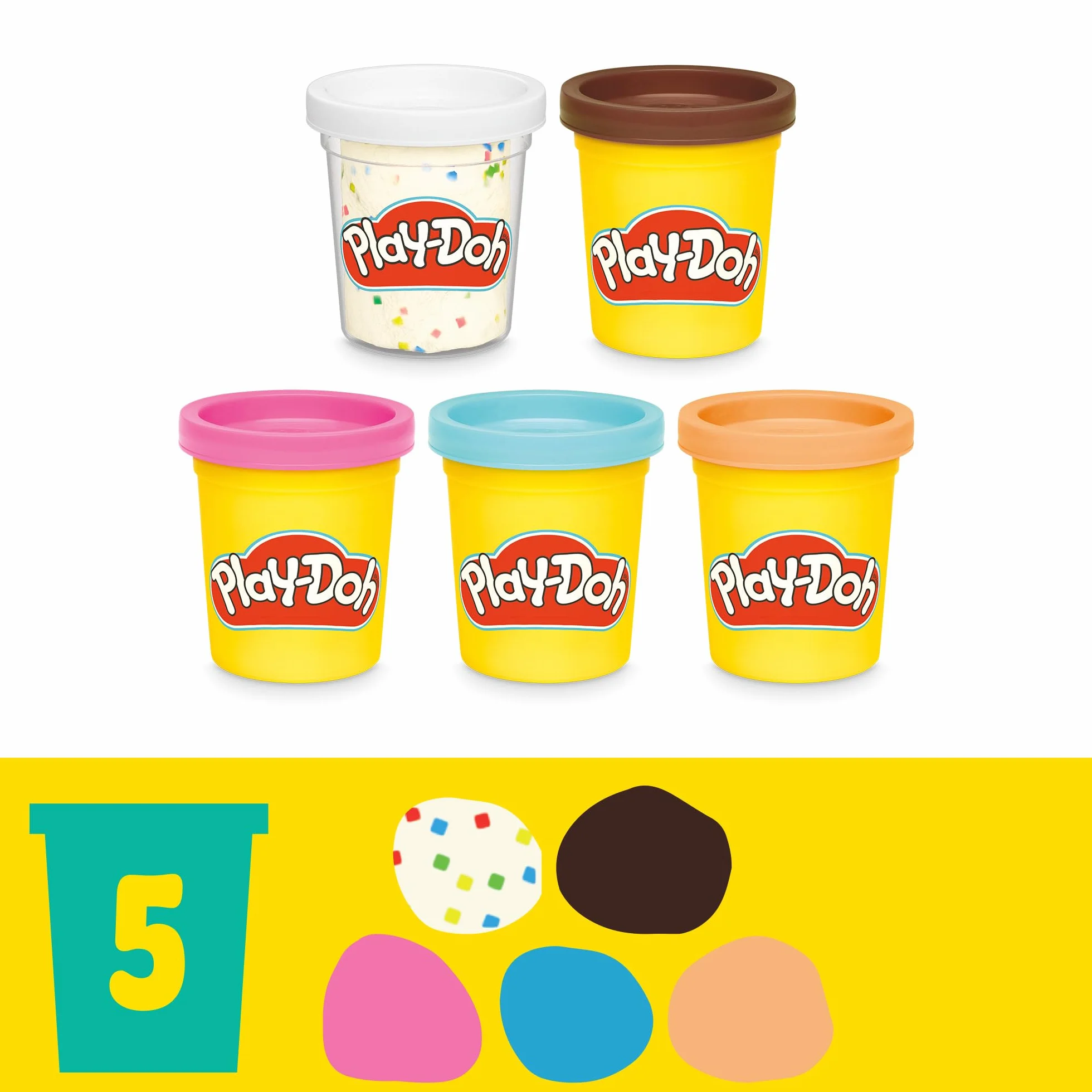 Zestaw do zabawy Pączkarnia Play-Doh, zabawkowe jedzenie, zabawy plastyczne dla dzieci w wieku od 3 lat