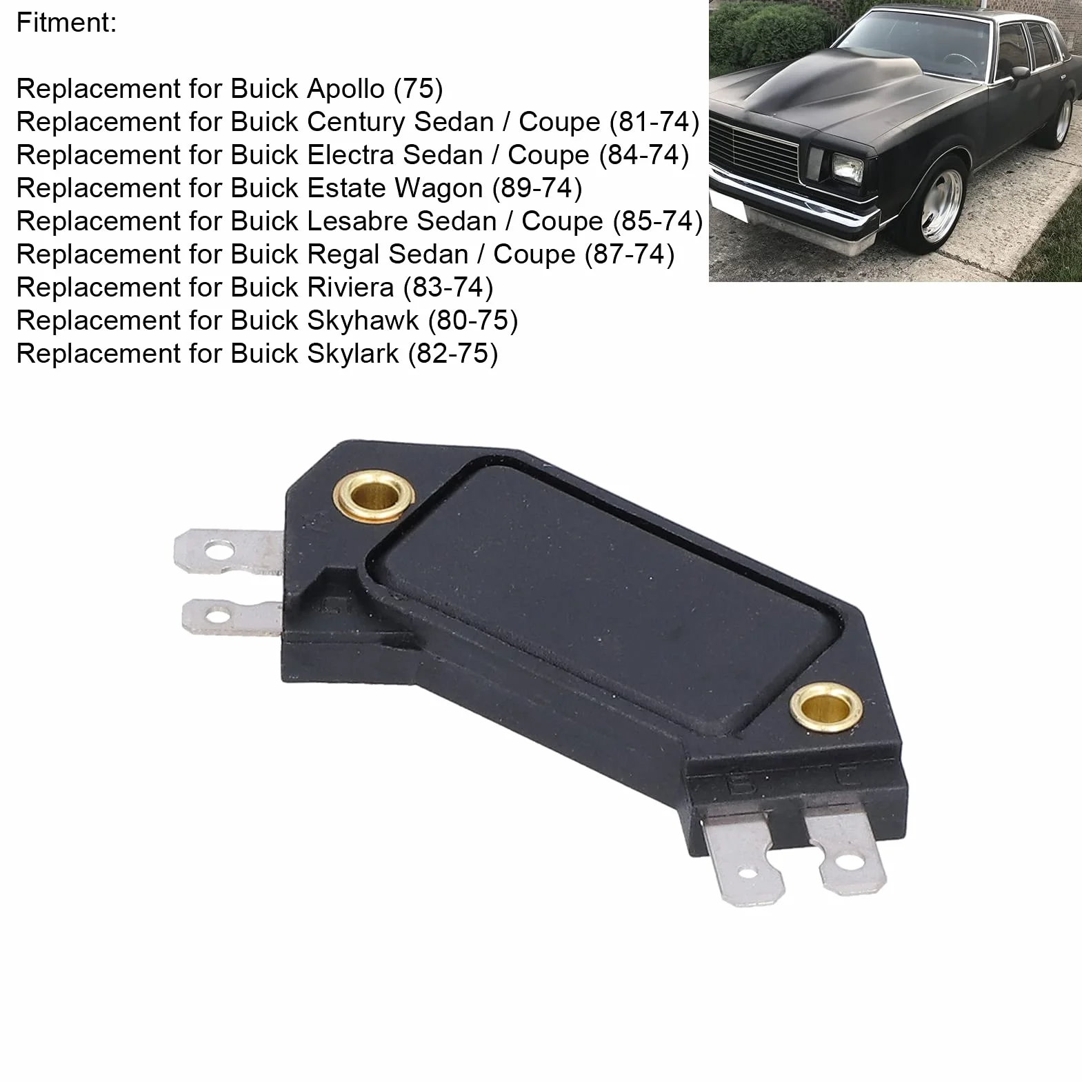 Moduł Sterujący Zapłonem Samochodu ABS 4-stykowy 10482820 ze Stopu Aluminium Forwood Brougham