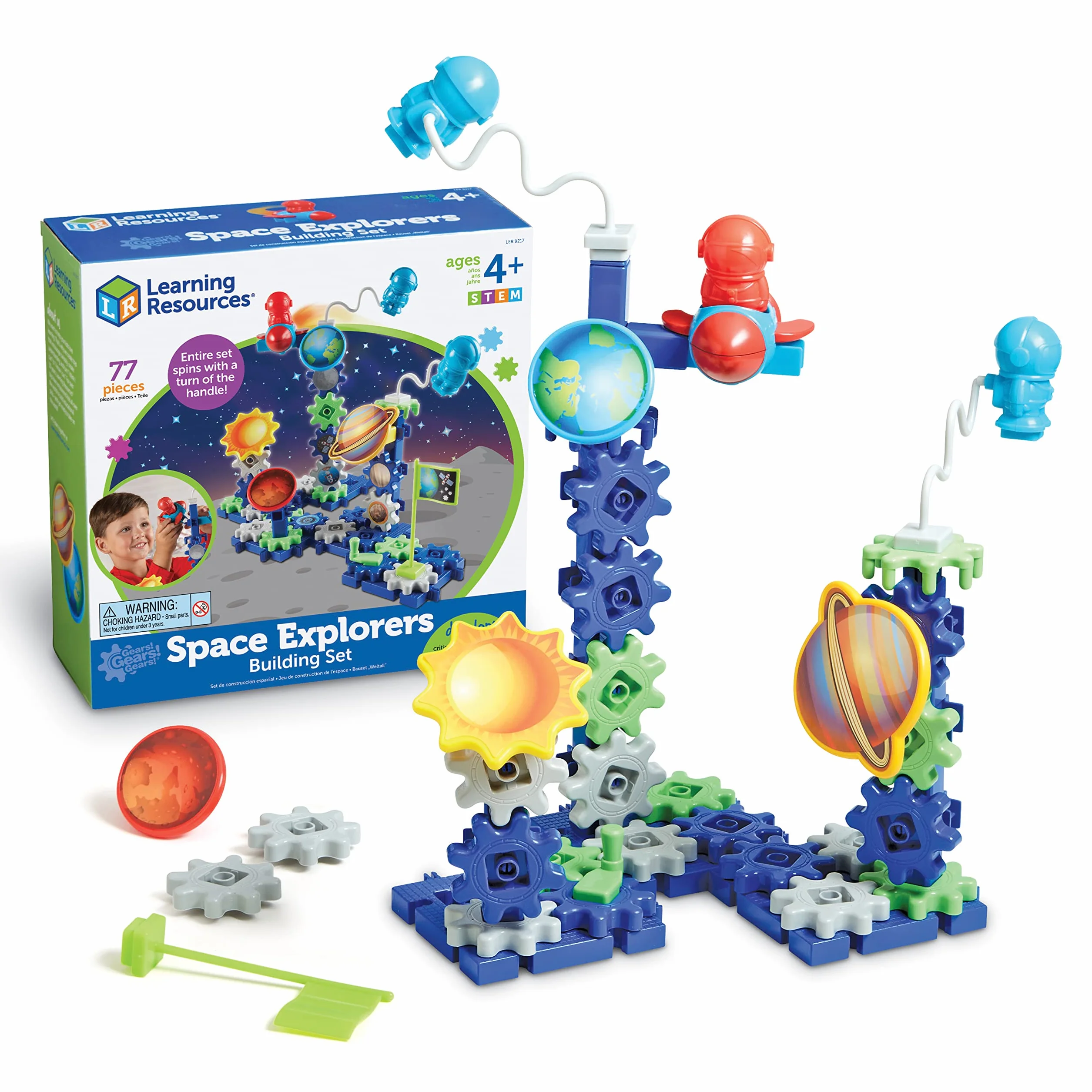 Learning Resources Gears Gears Przestrzeń Odkrywcy 77-Kawałek Budynek Zestaw