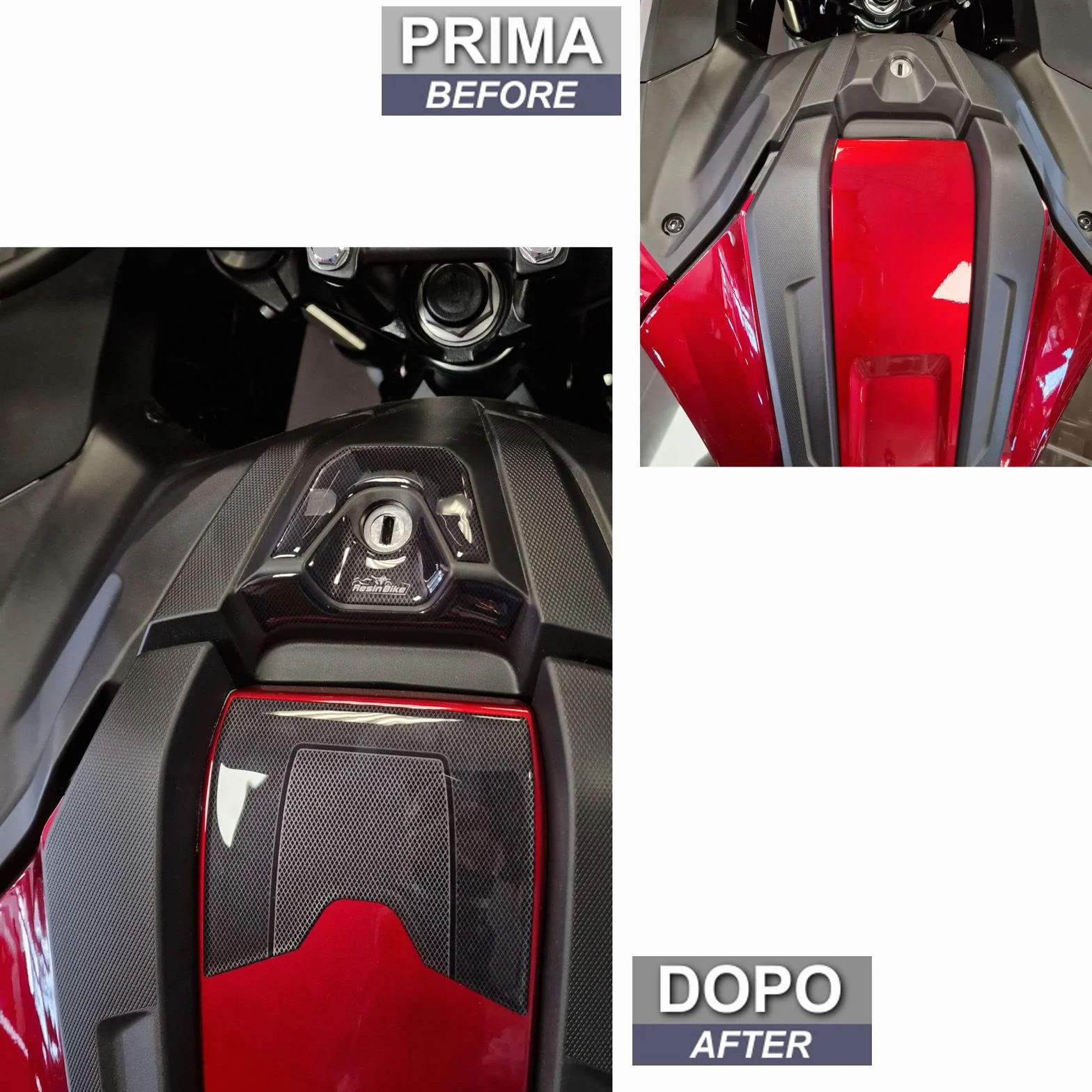 Naklejki Moto Resin Bike Honda NC750X 2021-2026 3D Chroniące Kluczową Strefę