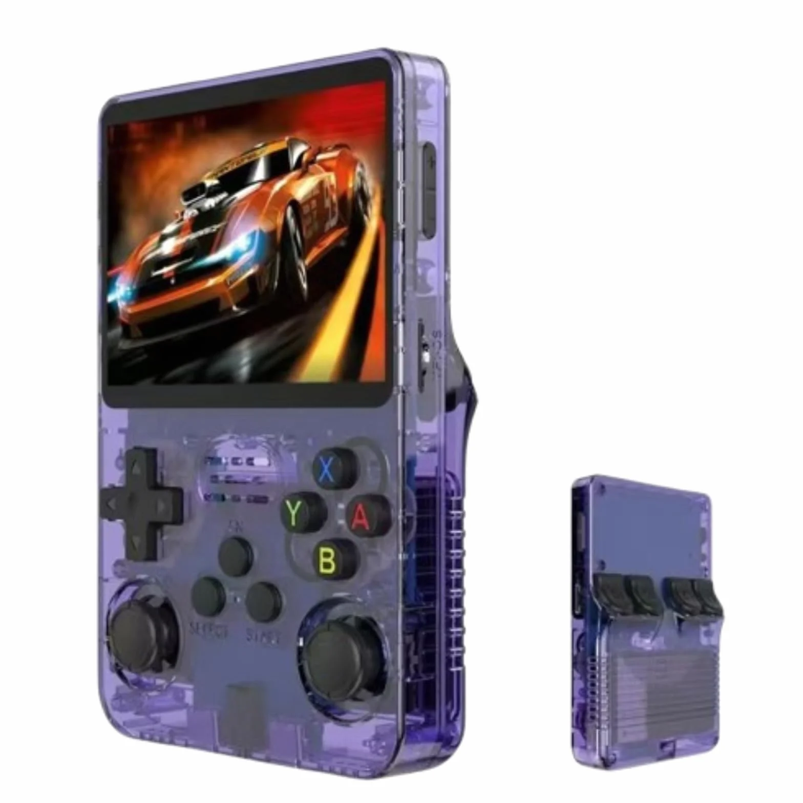 Przenośna konsola do gier R36S, 1 konsola do gier zawiera 20 000 gier retro, wyposażona w otwarty system Linux, kartę TF 128 GB, 3,5-calowy ekran IPS i baterię 2500 mAh