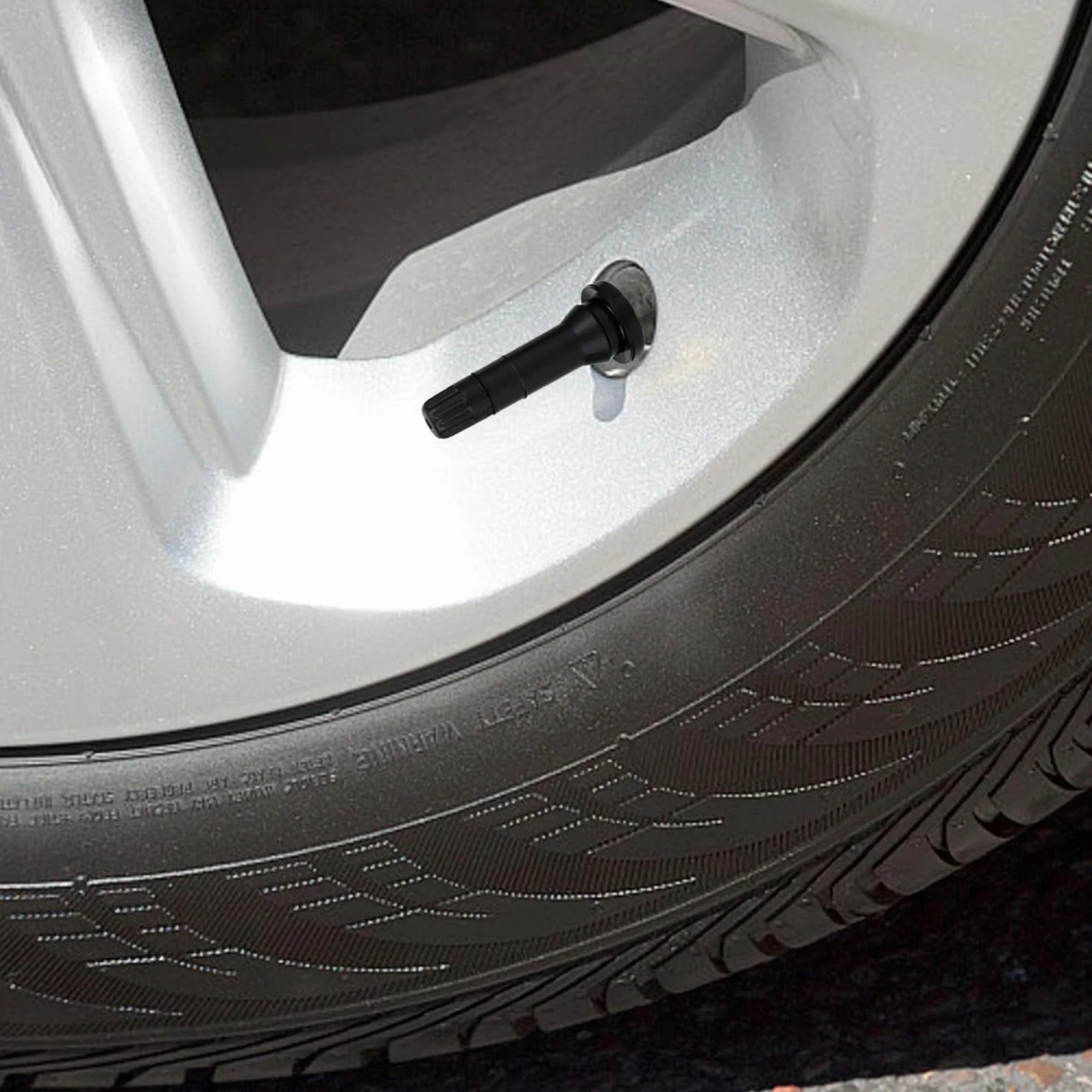 Czujniki ciśnienia w oponach TPMS, zawory samochodowe, trzpienie zaworów, wkładki 4 sztuki