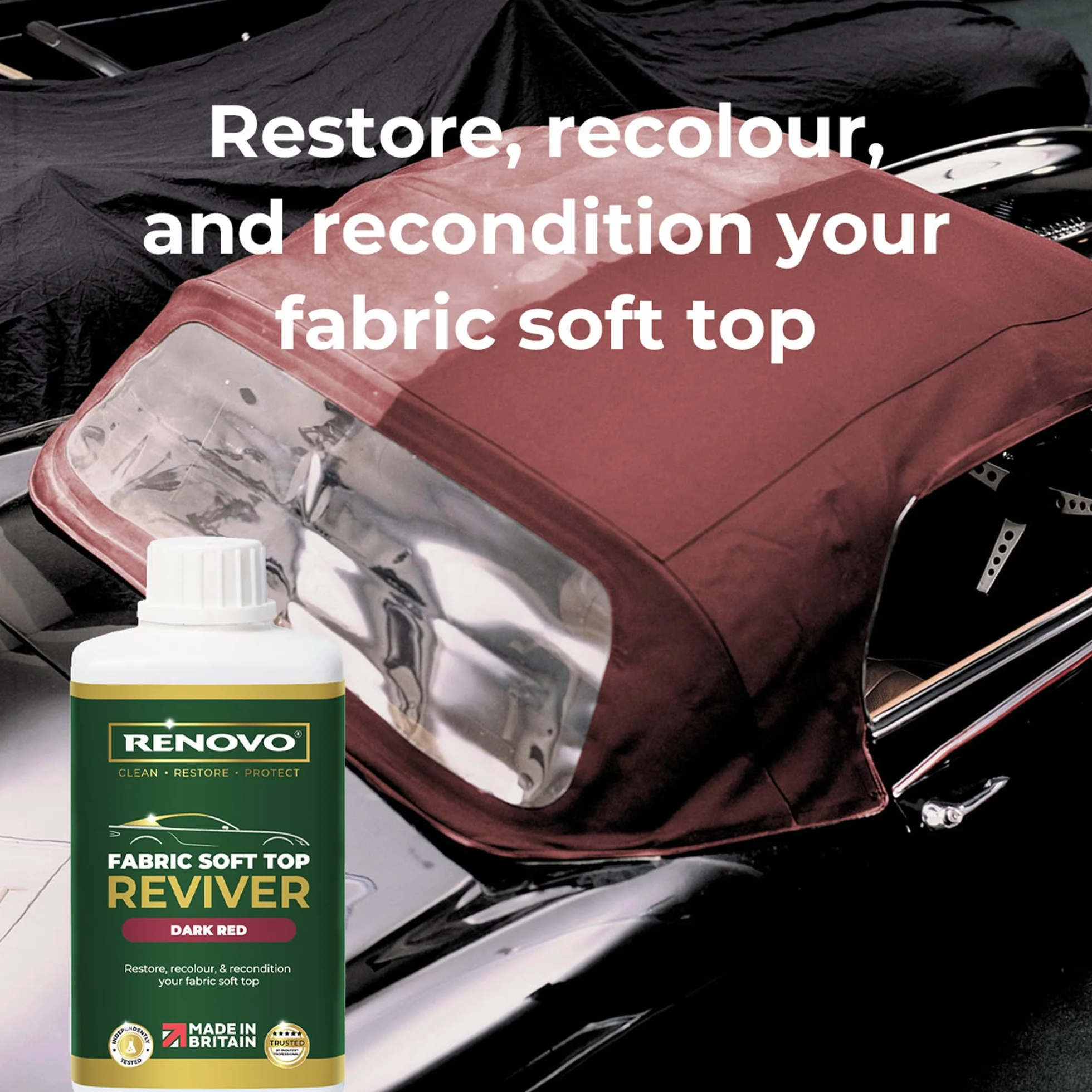 Renovo International Soft Top Reviver, ciemnoczerwony, 500 ml