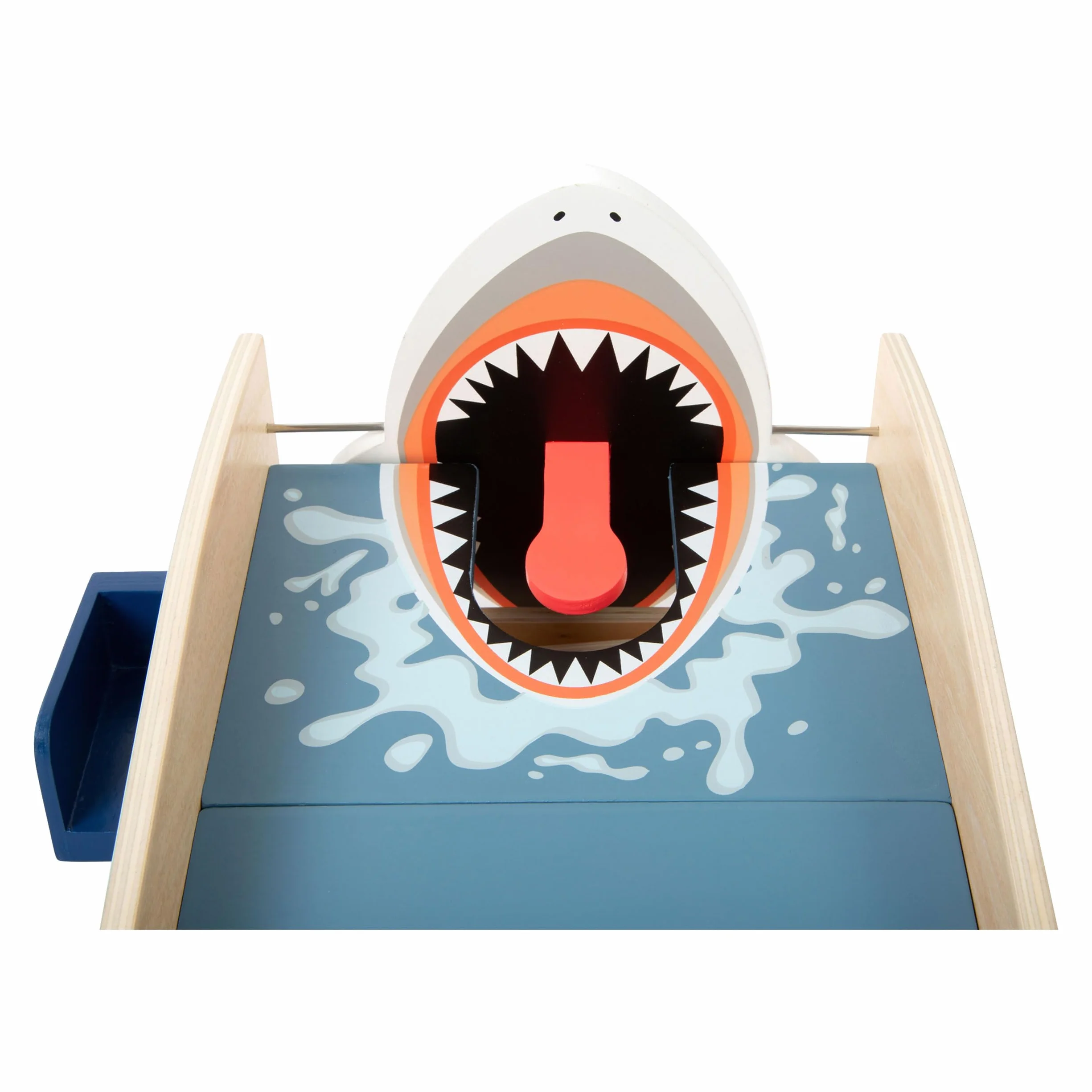 small foot Mini golf "Shark Attack" z drewna, z wbudowanym mechanizmem zatrzaskowym, od 3 lat, 11588