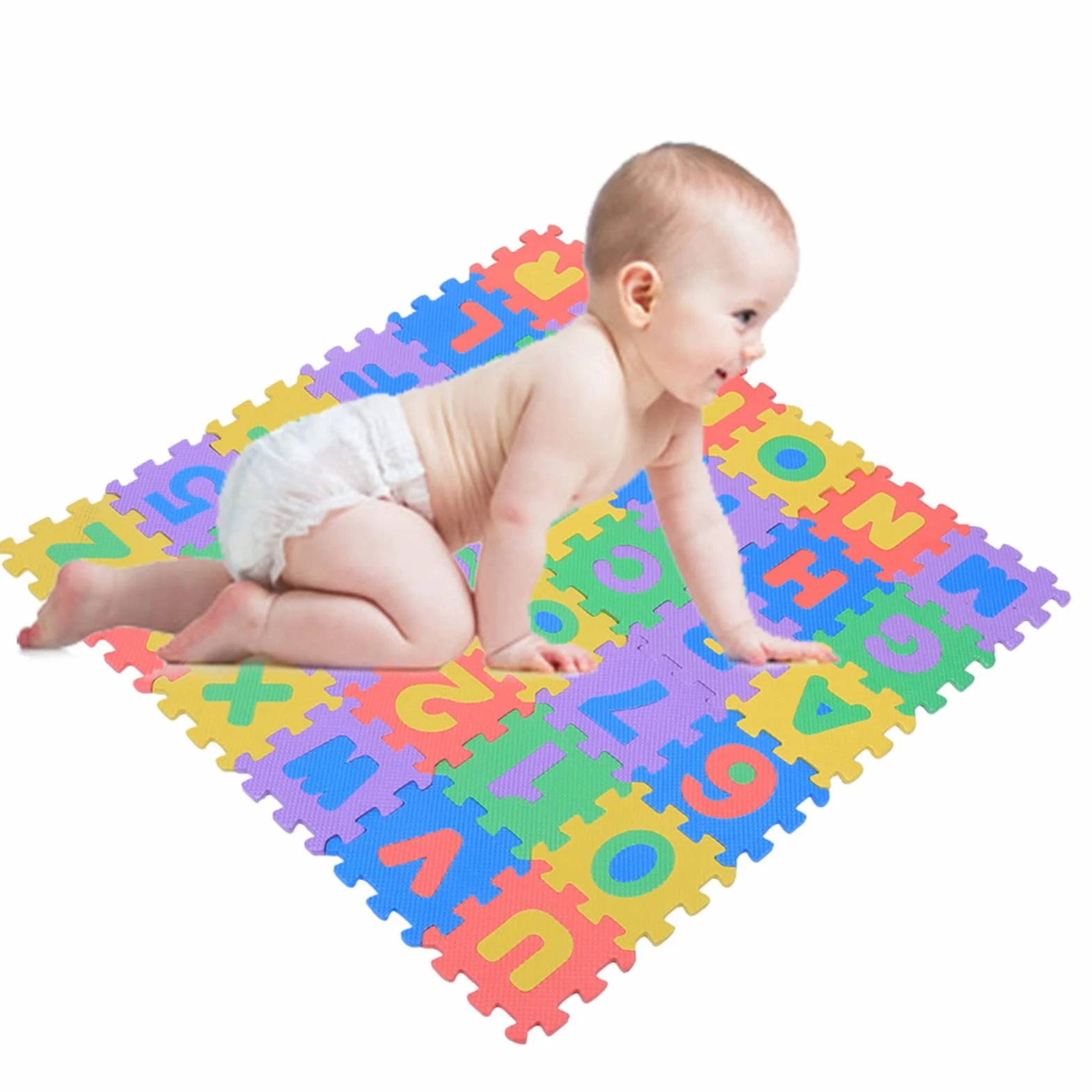 36-częściowa mata do zabawy z miękkiej pianki EVA, cyfry, litery, puzzle, maty do zabawy, wykładziny podłogowe, maty kwadratowe, maty do zabawy dla niemowląt i