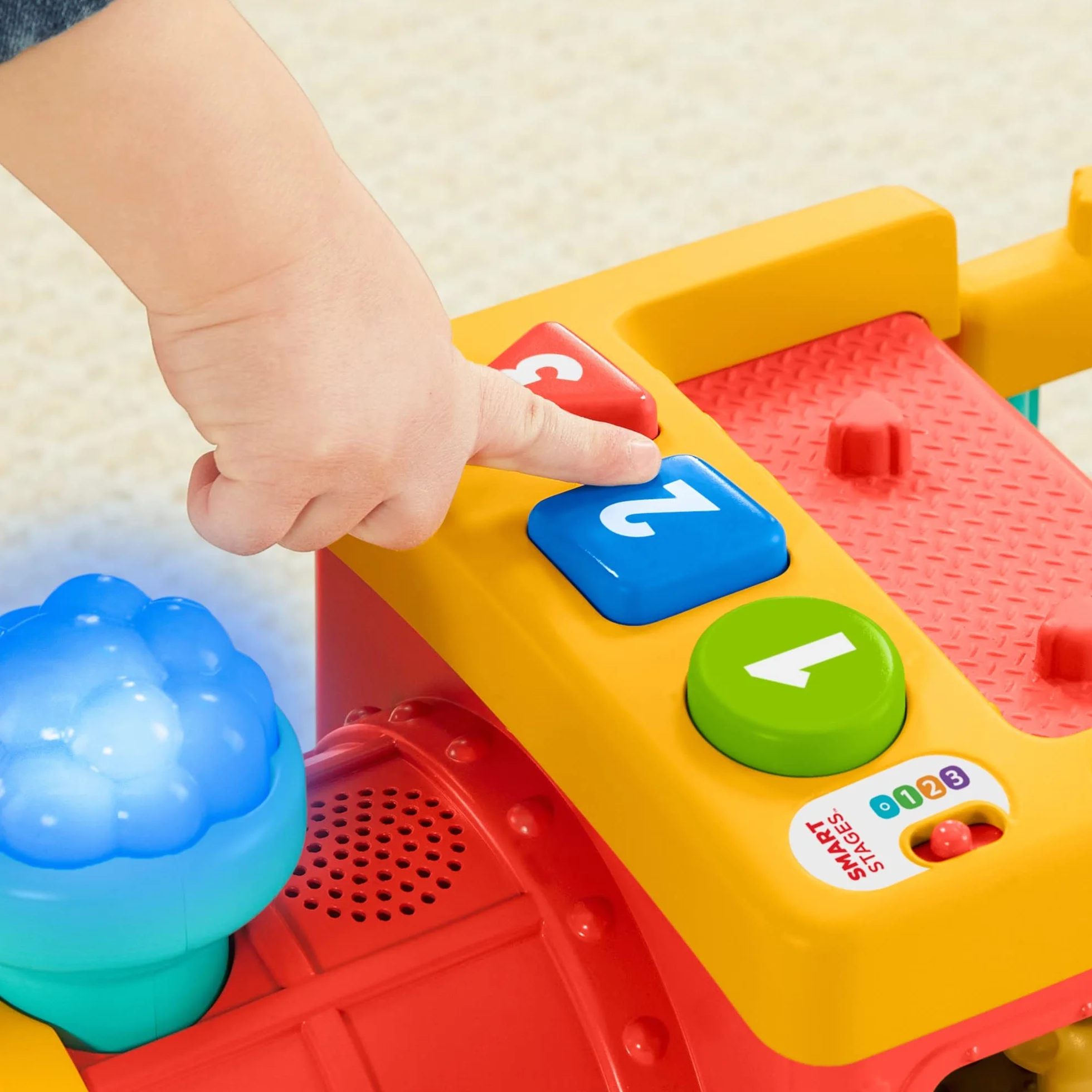 Fisher-Price HHH23 - Little People duży pociąg ABC dla miłośników zwierząt – wersja niemiecka, zabawka muzyczna do pchania z treścią do nauki inteligentnych stages, zabawka dla dzieci od 1 roku życia