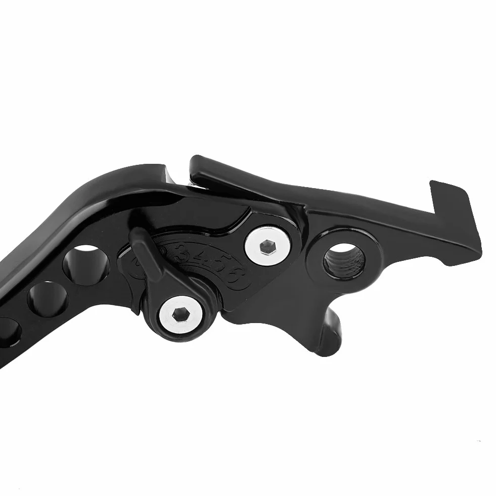 Dźwignie hamulca motocyklowego CNC ze stopu aluminium, podwójna dźwignia hamulca tarczowego i sprzęgła, czarna para