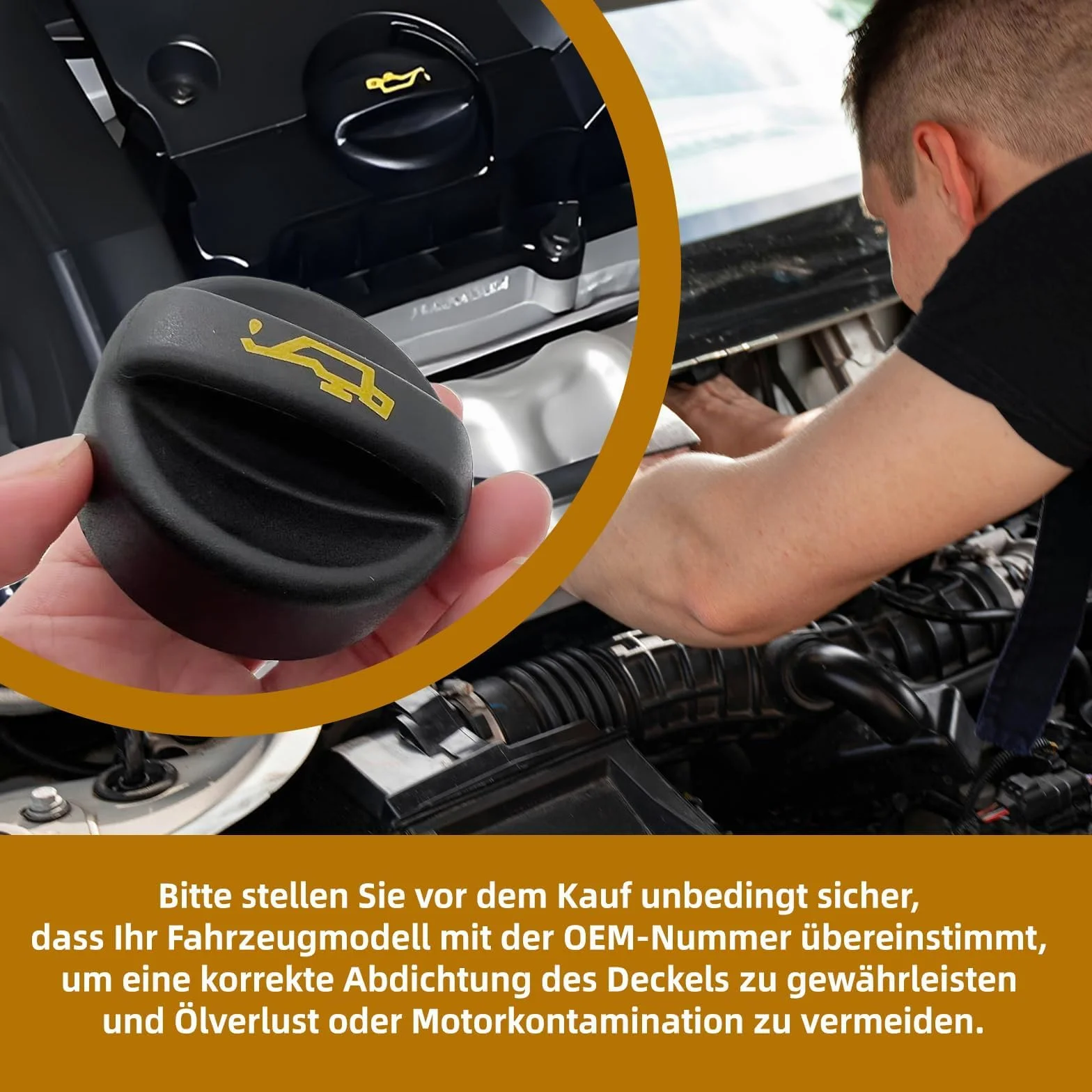 Korek oleju silnikowego – zamiennik do OEM 9670015080, kompatybilny z Peugeot 208 207 307 308 408 2008 5008, Citroen C3 – trwały korek ABS, łatwy montaż, idealny dla wymiany i ochrony silnika