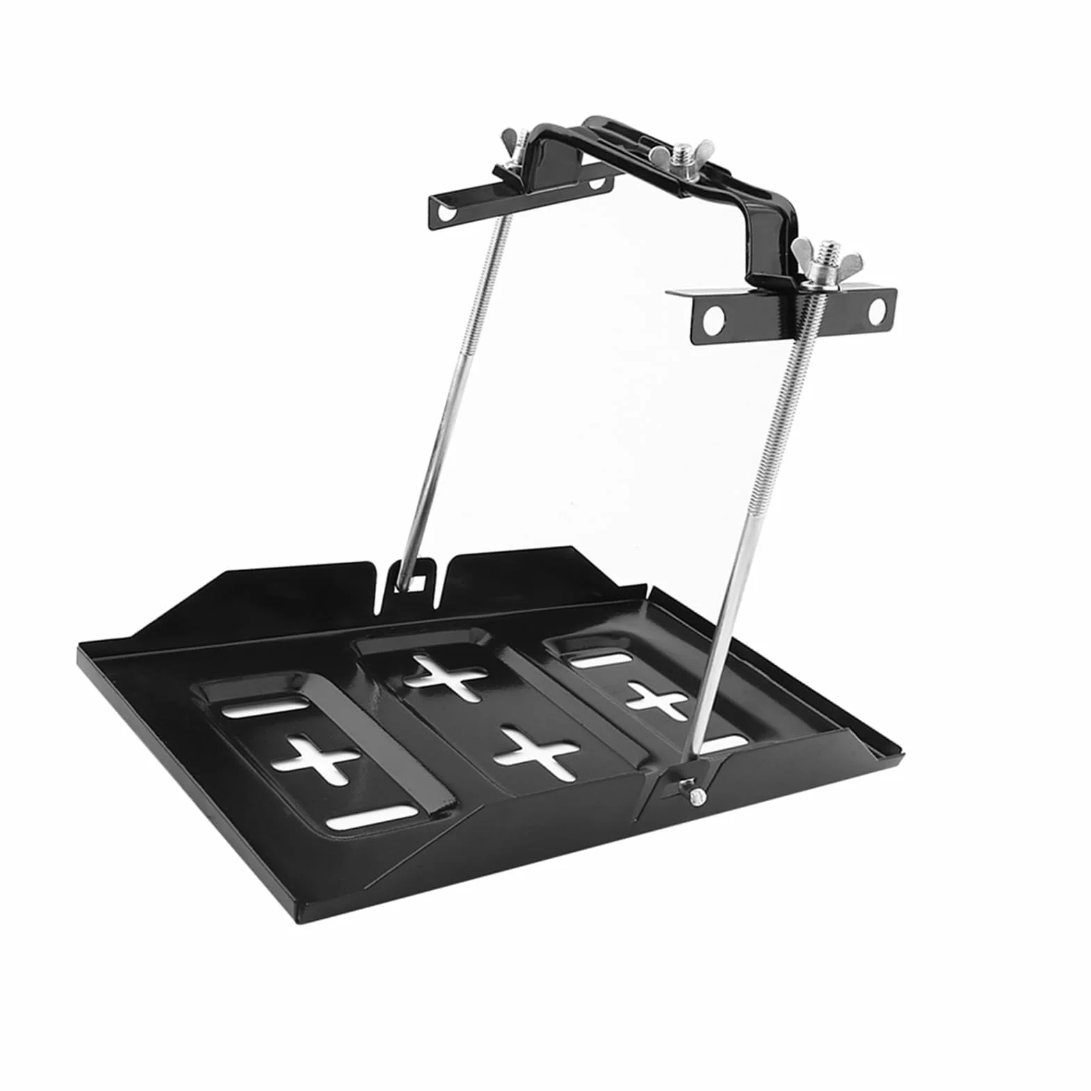 Komora na Akumulator Samochodowy z Regulowanym Zestawem Klamer, 34,2 x 20 cm