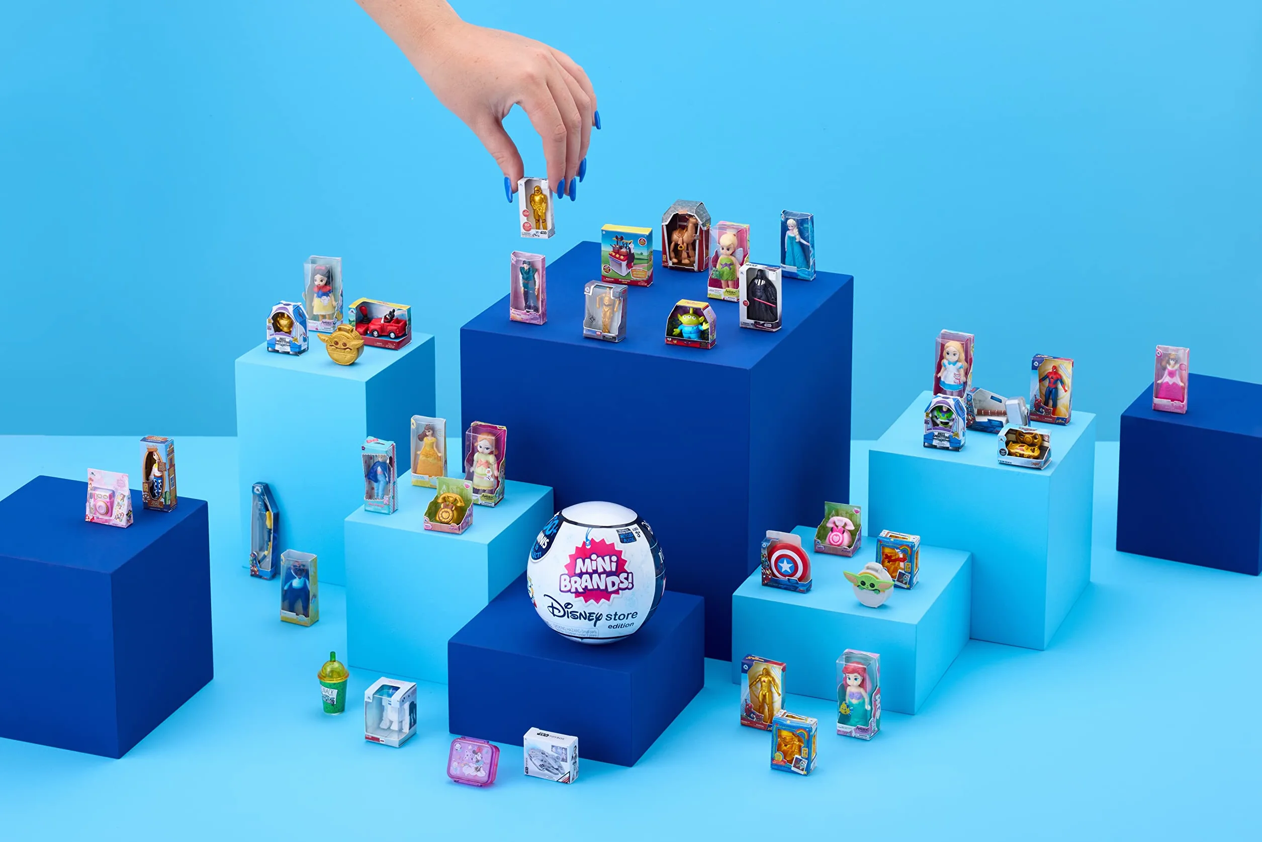 Mini Brands Disney Store Seria 1, Tajemnicze kolekcjonerskie miniaturowe figurki, niespodzianka o tematyce Disneya, kolekcjonerska minis, opakowanie na ciemno, artykuły kolekcjonerskie Disneya (2