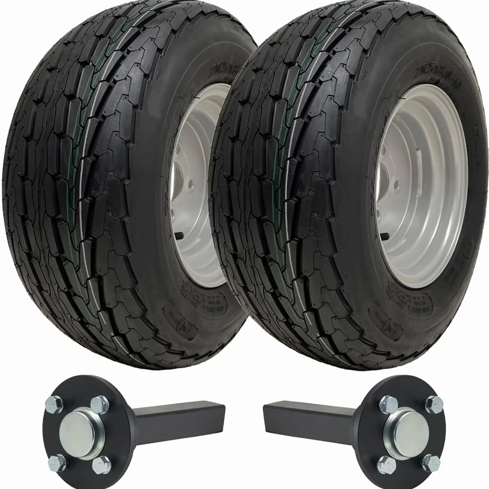 20.5x8.00-10 Zestaw do przyczepy High Speed Road Legal Piasta i czop osi Opony na felgach