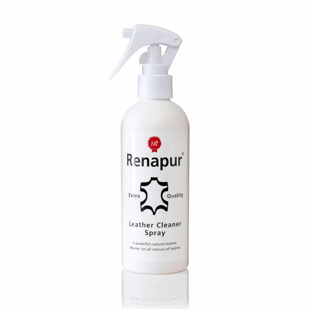 Renapur Naturalny spray do czyszczenia skóry (250 ml) - formuła głębokiego czyszczenia wszystkich skór, w tym sof, wnętrz samochodowych, butów, odzieży, siodełek
