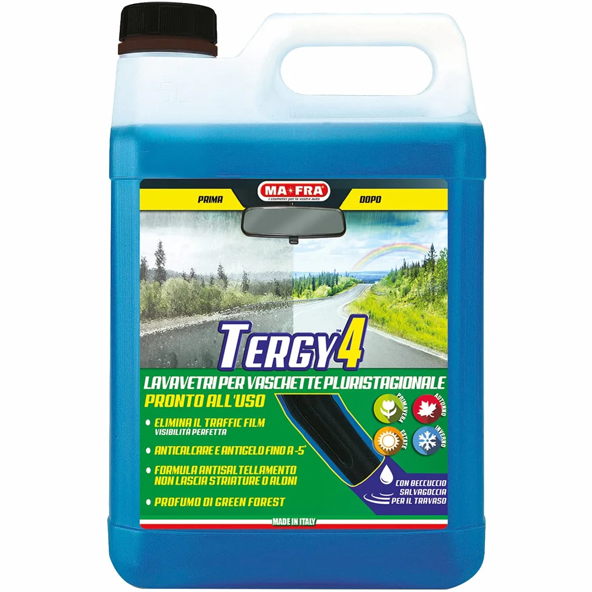 Ma-Fra Tergy 4 Format 4,5 L płyn do spryskiwaczy do -5°C usuwa film drogowy