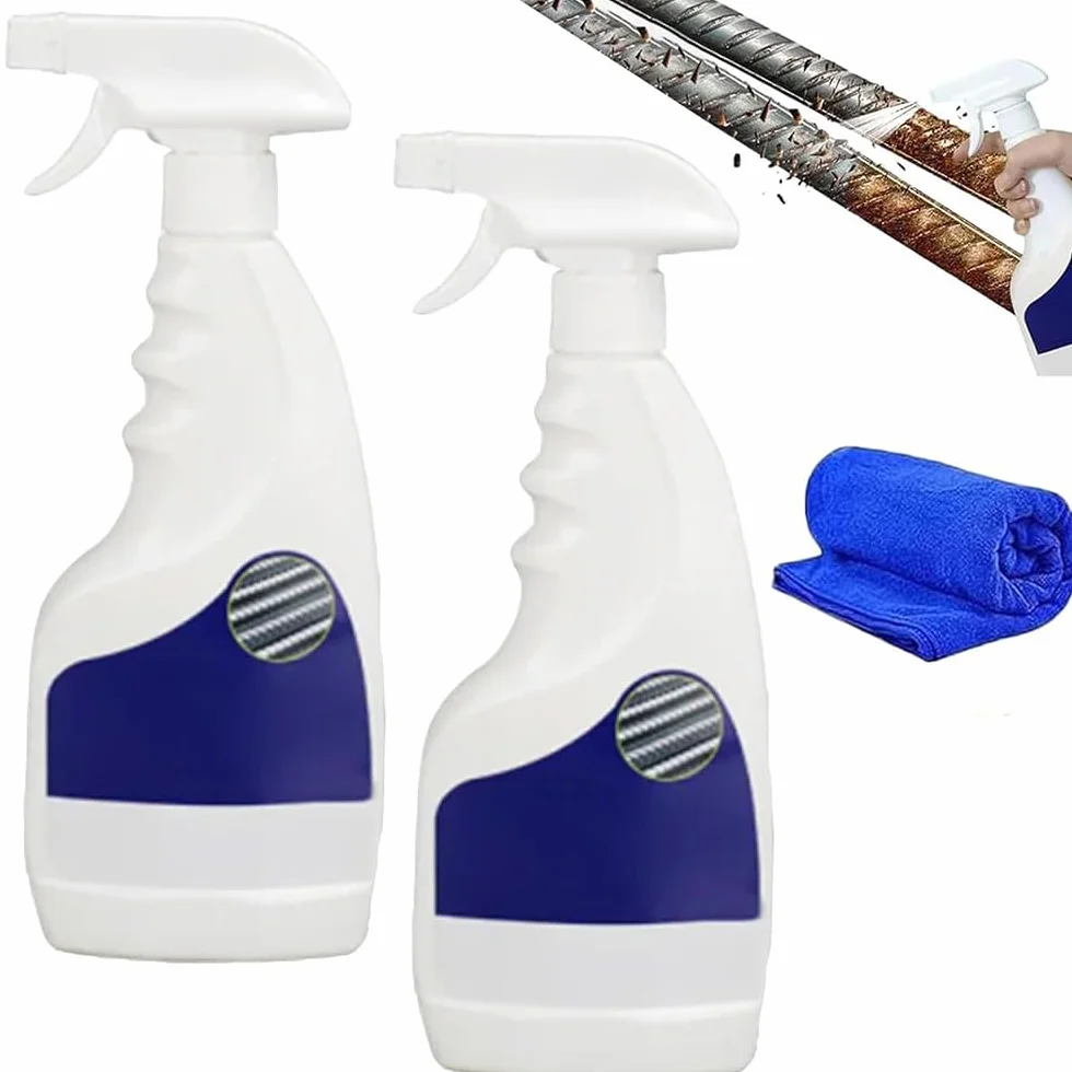 Wytrzymały metalowy odrdzewiacz Acssart, środek do usuwania rdzy do metalu, uniwersalny spray (2 szt.)