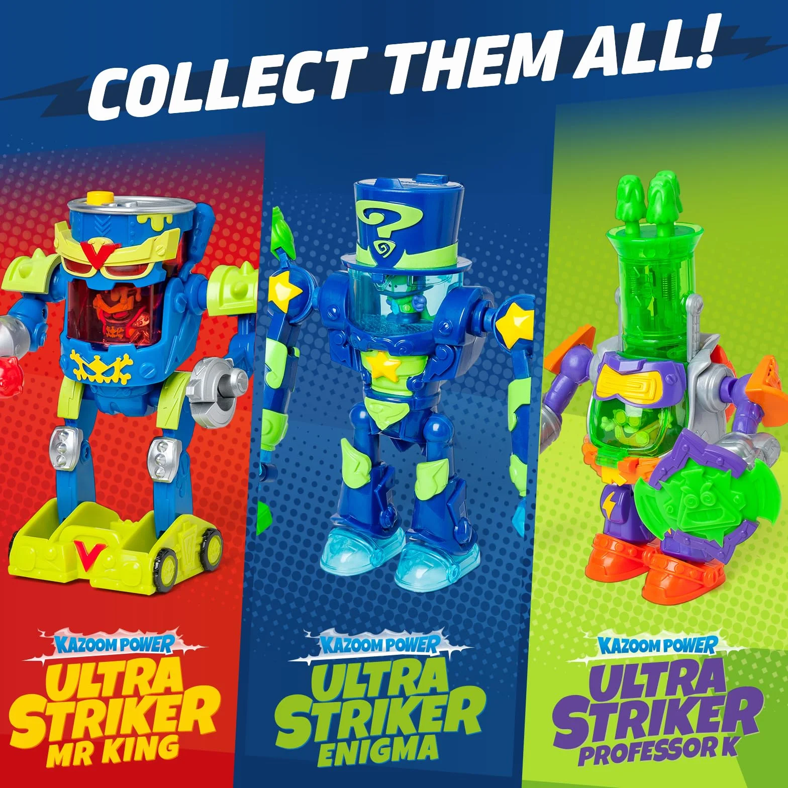 SUPERTHINGS - Ultra Striker Enigma. SuperThings Kazoom Power Ultra Striker Robot Ultra Striker - Zawiera 1 x Ultra Striker Robot, 1 ekskluzywną Enigmę, 1 x Akcesorium