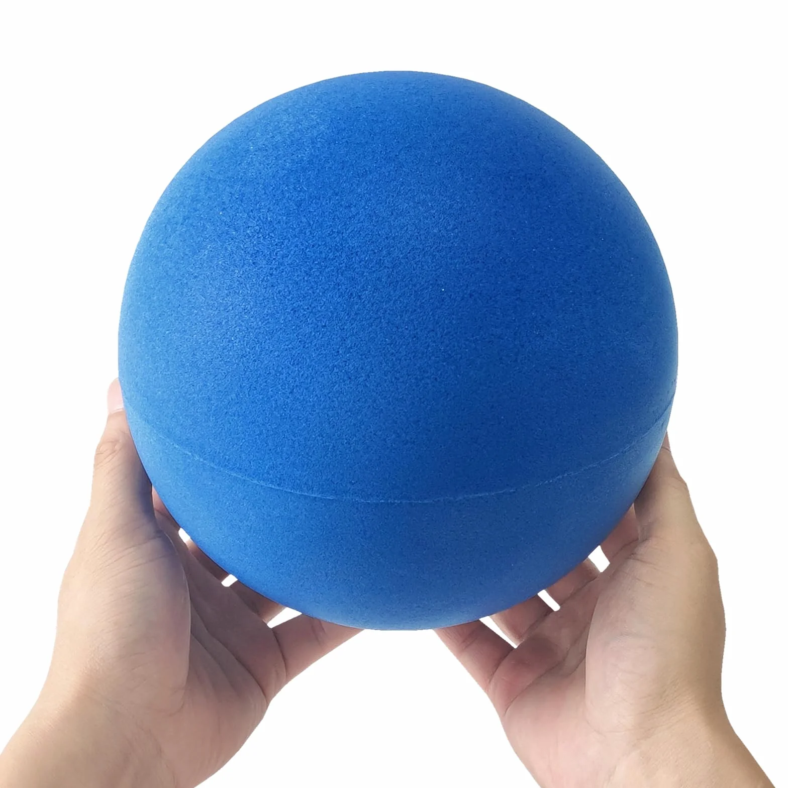18 cm miękka, bezgłośna piłka piankowa, gąbka do aktywności wewnątrz pomieszczeń, kickball, Dodgeball, piłka na plac zabaw (niebieska)