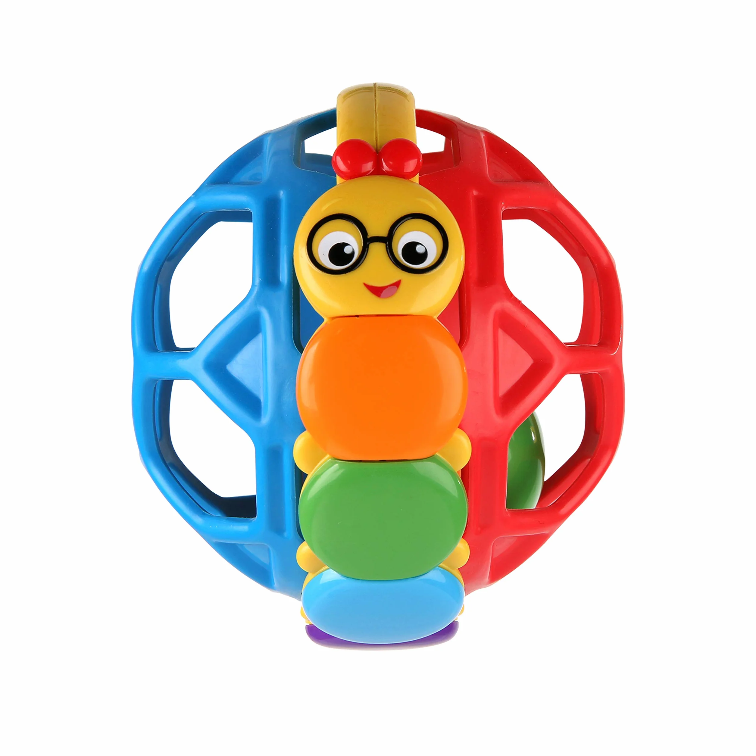 Baby Einstein Bendy Ball Easy Grasp Oball grzechotka bez BPA, dla dzieci w wieku od 3 miesięcy