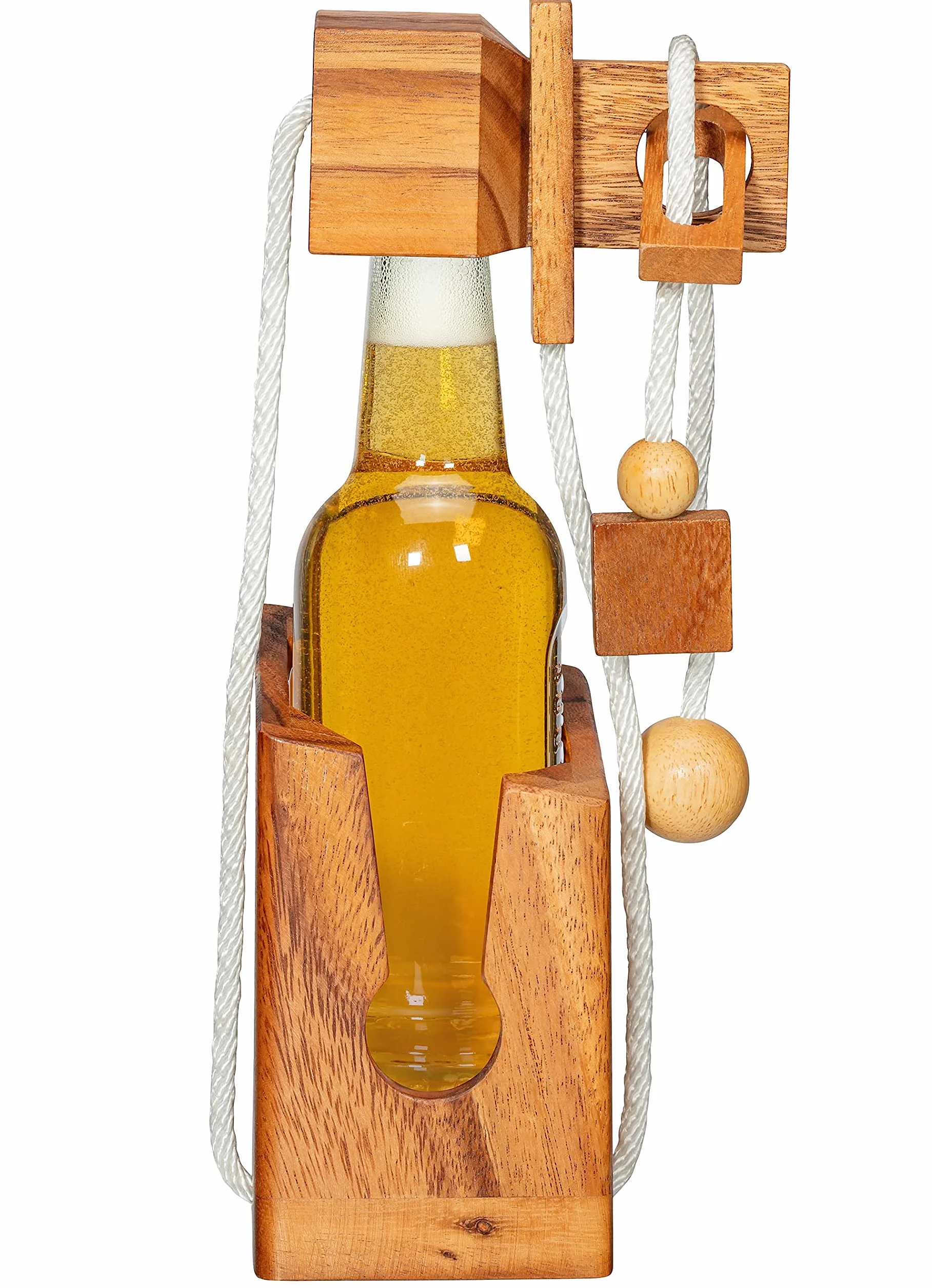 Mini Puzzle na butelki piwa, puzzle, 0,33 litra, drewniany sejf, pils, opakowanie prezentowe