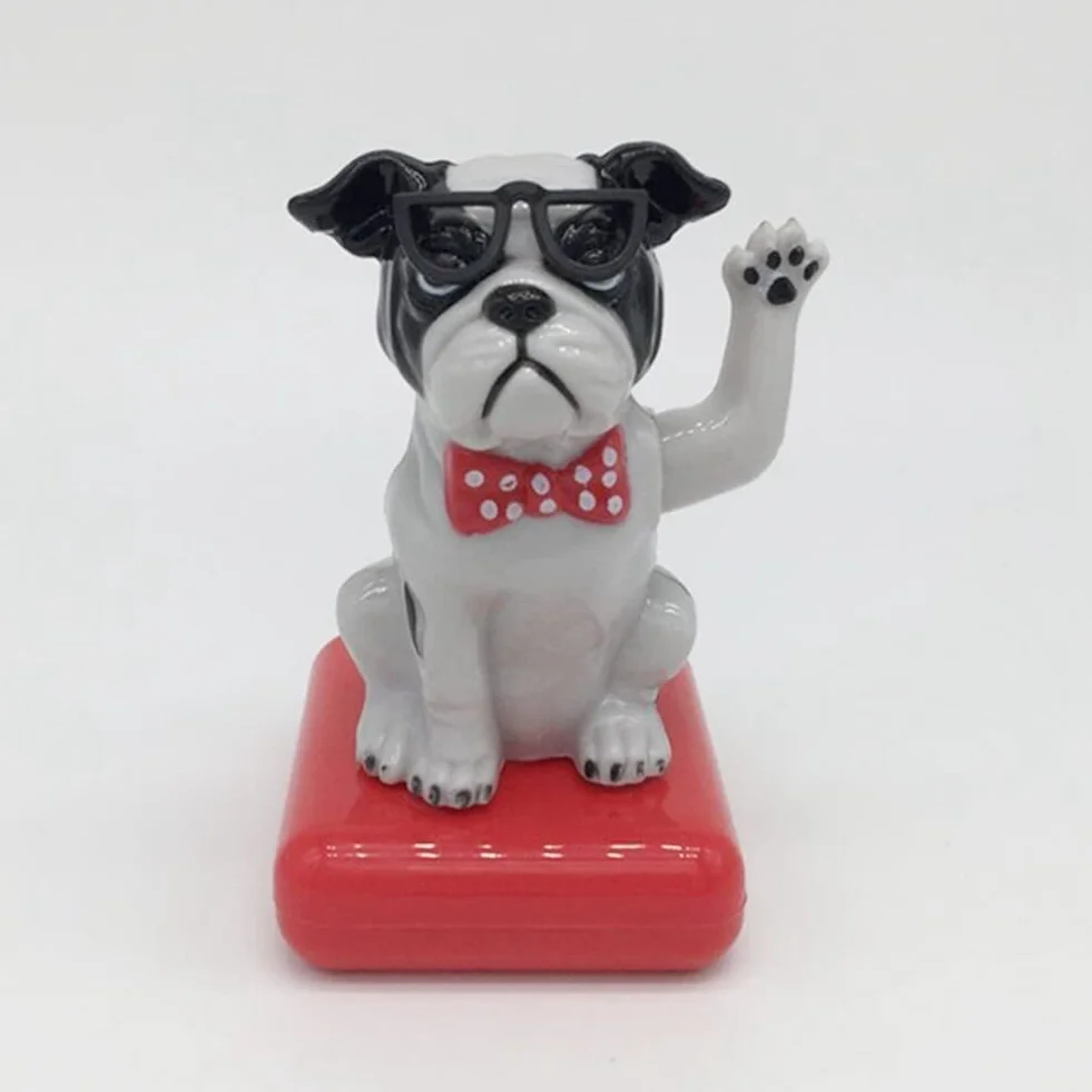 Solarne tańczące psy, zabawka do tańca solarnego, kołysząca się zabawka, ozdoby wnętrza samochodu, zasilany energią słoneczną, bobblehead do dekoracji samochodu