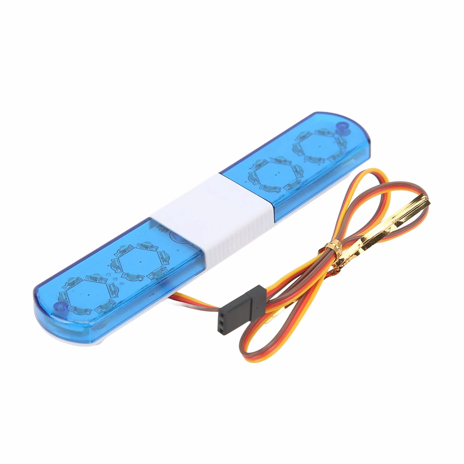 RC Car Alarming Light, RC Model LED Policja Night Light Bar Lampa Błyskowa LED Alarmujące światło dla 1/8 1/10 RC Cars
