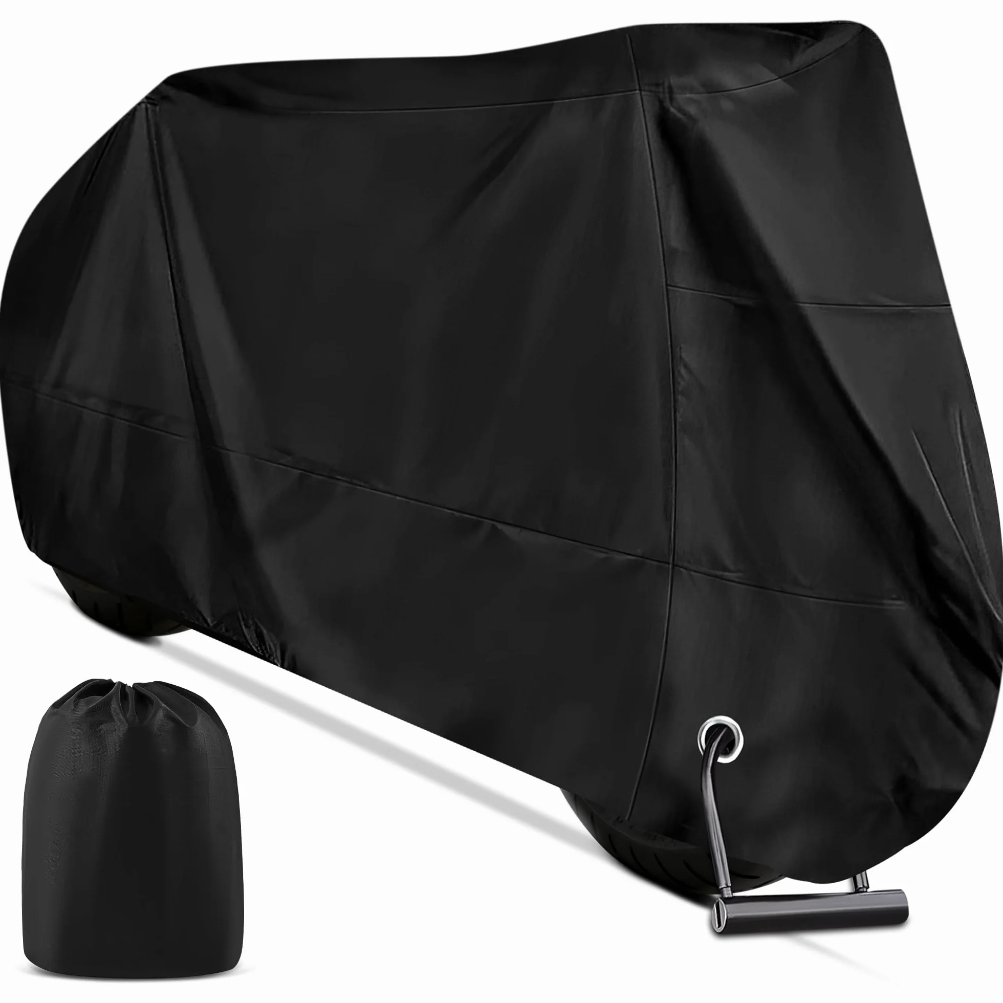 Pokrowiec na Motocykl Outdoor Motorcycle Cover Waterproof 210D, Pokrowiec do Garażu, na Motocykl, Samolot, Silnik, Deskorolkę, Rower, Skuter, 245 cm x 105 cm x 125 cm