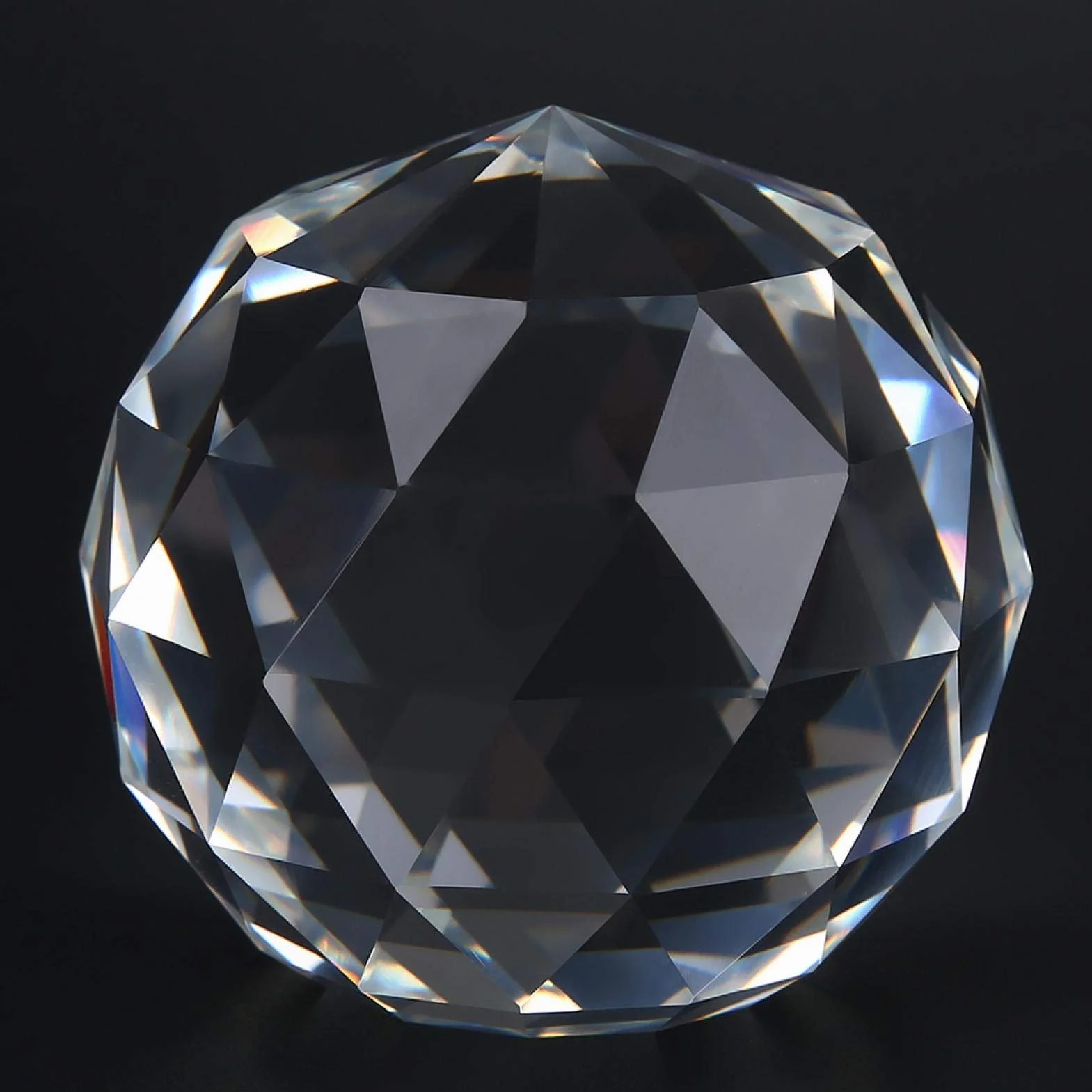 Wyczyść pryzmat kula kryształowa kula kryształowa szklana kula 60/80mm kryształowa kula pryzmaty Suncatcher dla Feng Shui kryształowe szklane kule kryształowe (60mm)