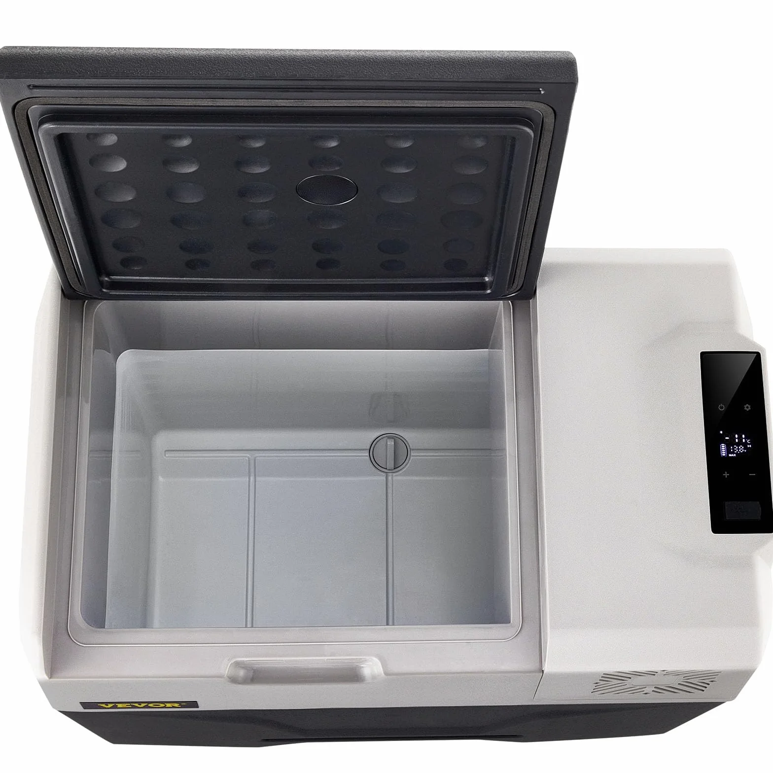 VEVOR Przenośna mini lodówka samochodowa 50 l, z cyfrowym wyświetlaczem LCD, 220 V Zamrażarka, -20 do 20 stopni C
