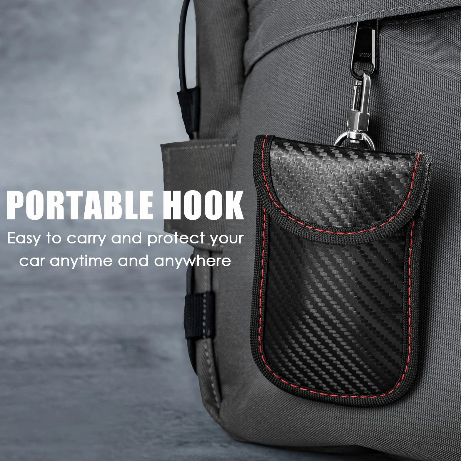 Faraday Pouch – 2-pak bloker sygnału kluczyka samochodowego, ochrona RFID, do samochodu bez kluczyka
