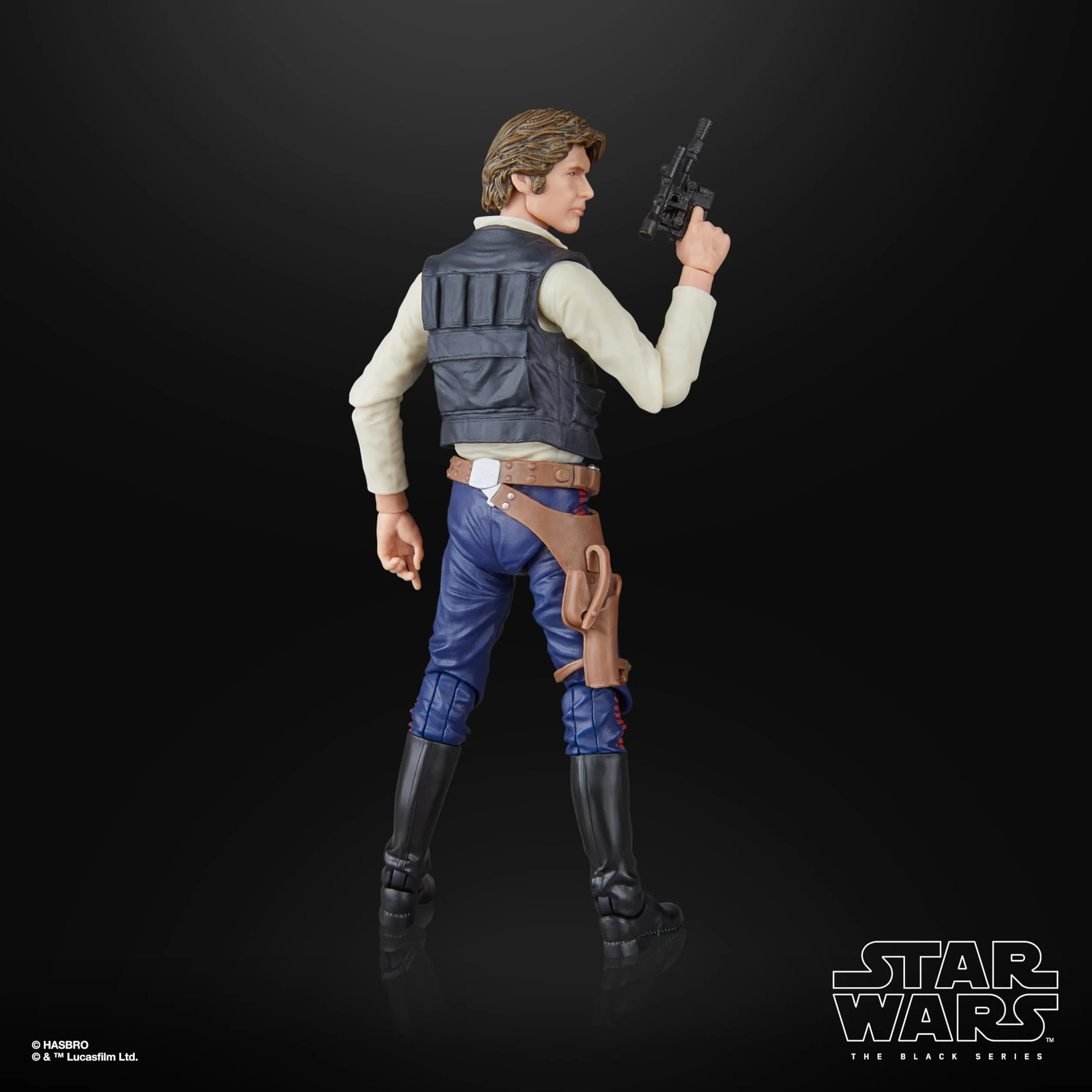 Star Wars The Black Series Han Solo, Star Wars: A New Hope, kolekcjonerska figurka premium 15 cm