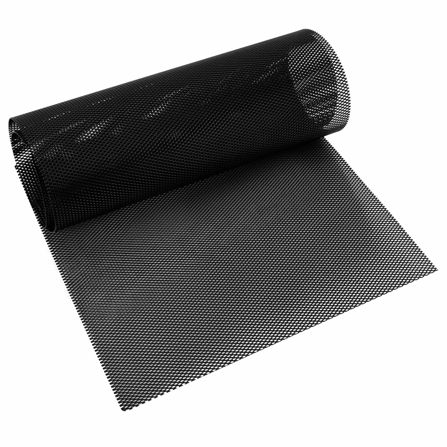 QWORK® Uniwersalna kratka z siatki aluminiowej, 100 x 33 cm, rombowy otwór, 3 x 6 mm, siatka na zderzaki, otwory wentylacyjne i pojazdów