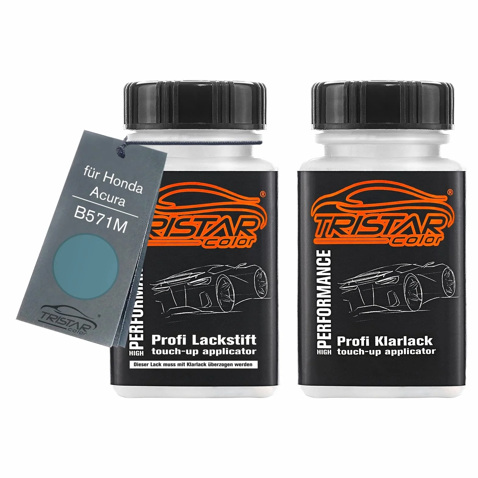 TRISTARcolor Lakier samochodowy Zestaw sztyftów Touch-up Honda/Acura B571M Aqua Topaz Metallic 50ml