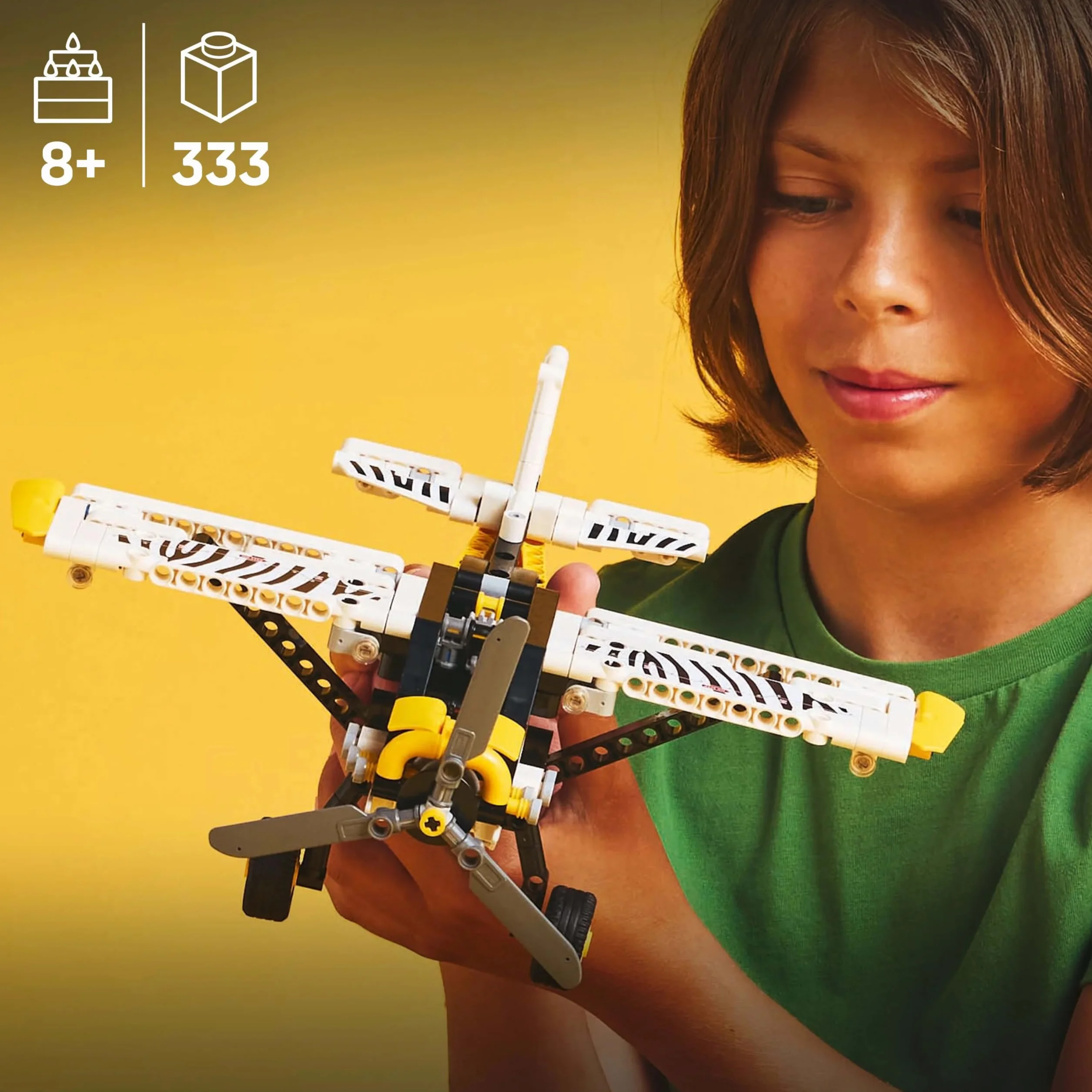 LEGO Technic Samolot Transportowy, Konstrukcyjna Zabawka dla Dziecka do Zbudowania i Odgrywania Ról, Model Pojazdu z Klocków, Kreatywny Prezent dla 8-latka, dla Chłopca i Dziewczynki, 42198