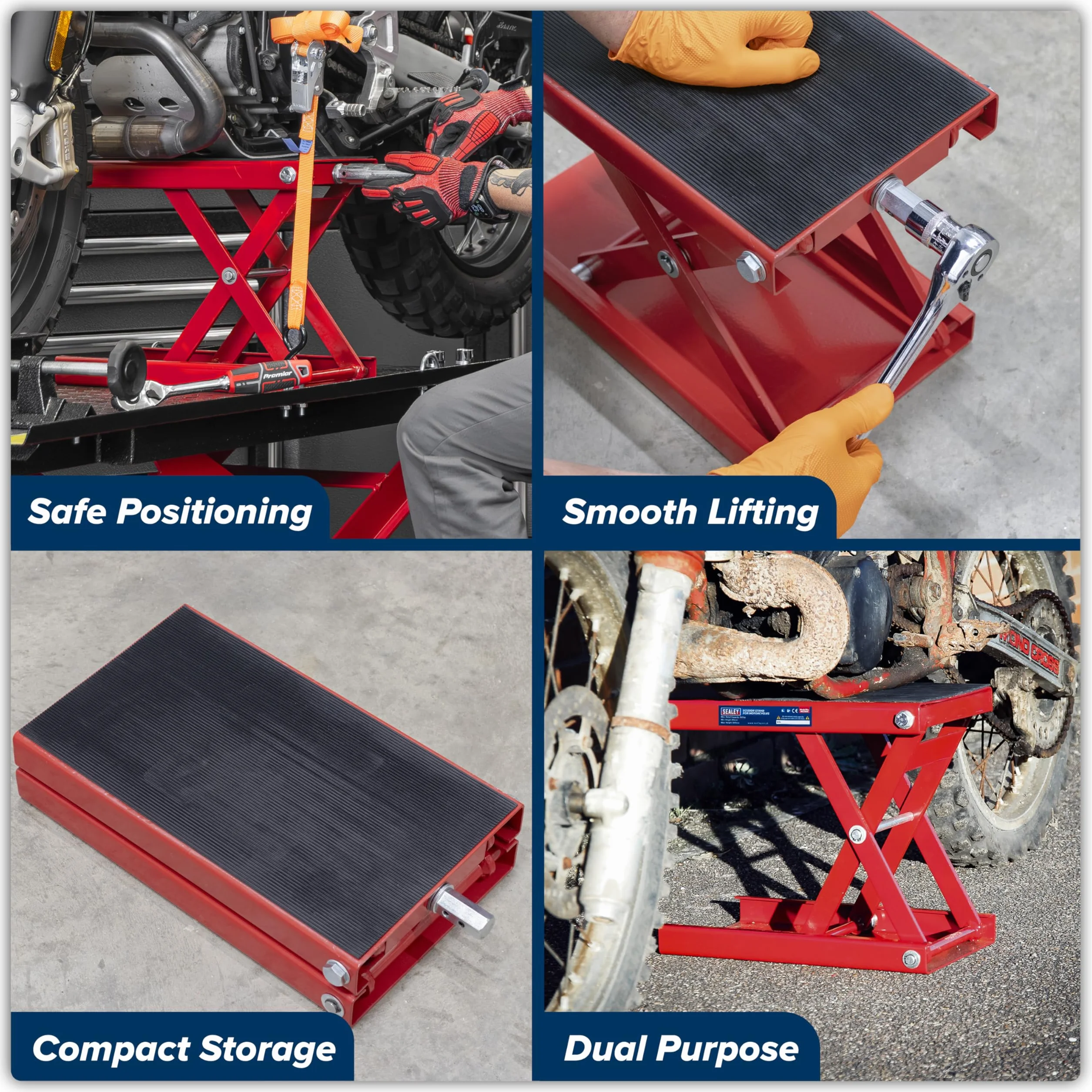 Sealey MC5908 Cric pour moto 450 kg