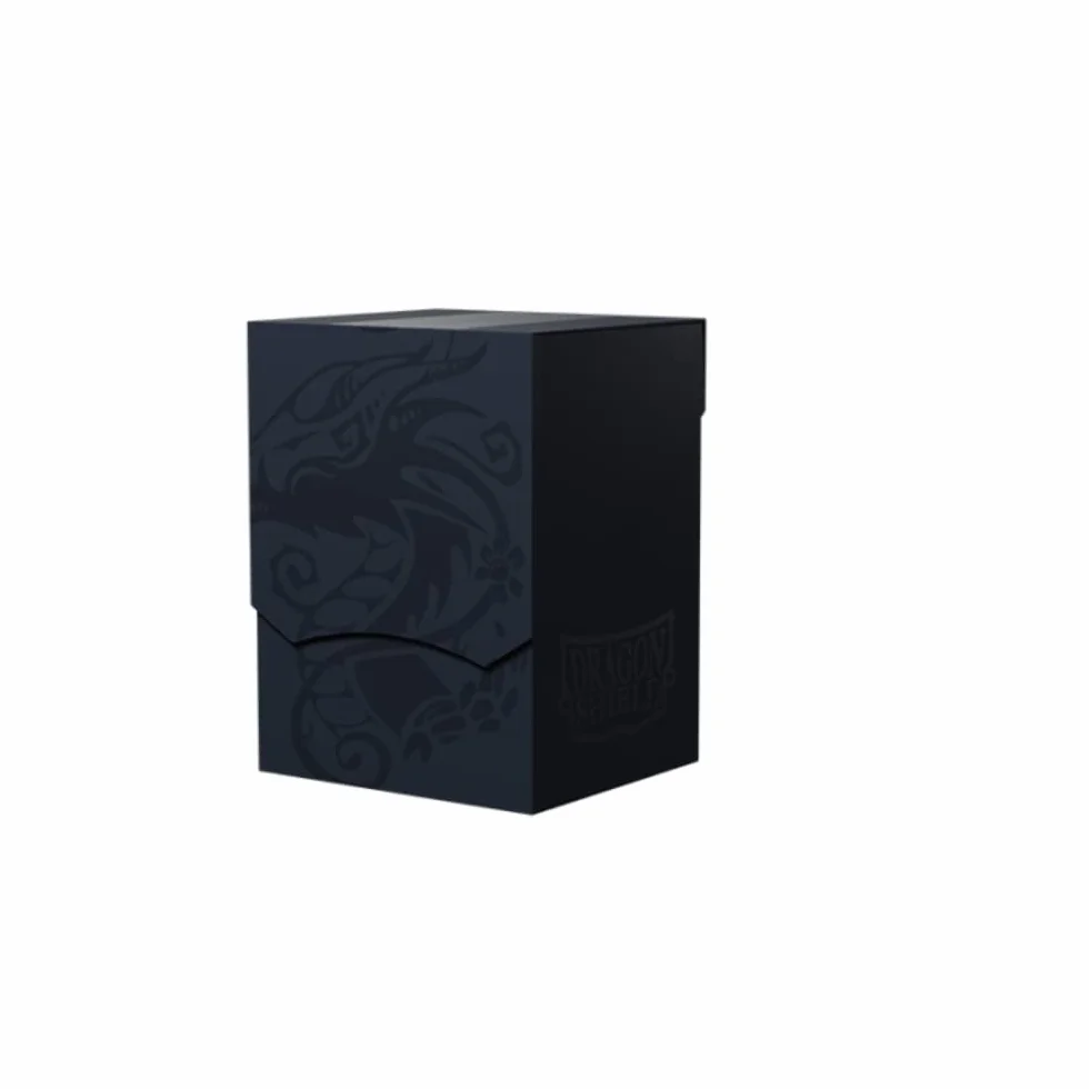 Dragon Shield Card Deck Box - Osłona pokładu: Midnight Blue/Black - Trwałe i wytrzymałe TCG, OCG Card Storage - Kompatybilna z Pokémon Yugioh Commander i MTG Magic: The Gathering Cards