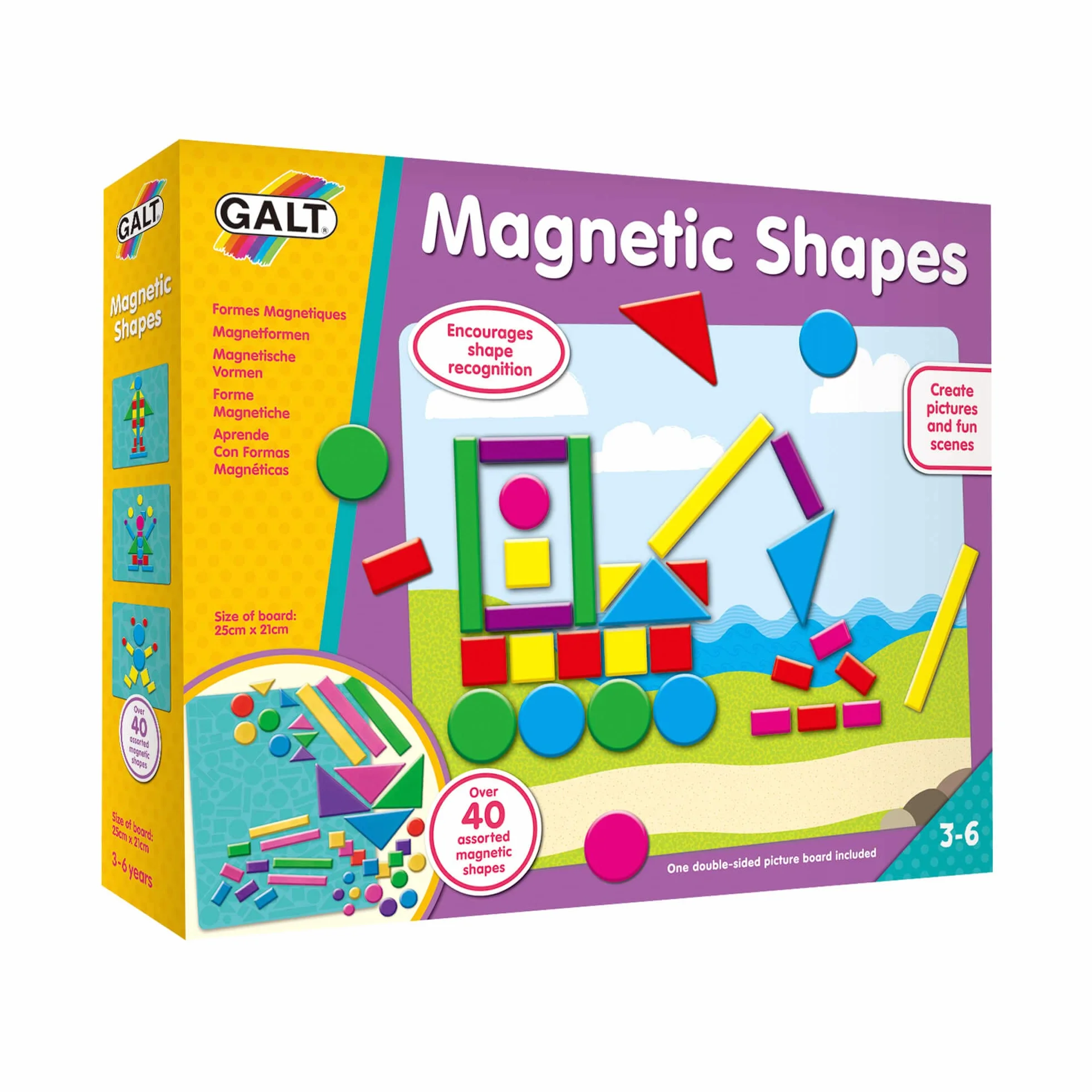 Galt Toys, Magnetic Shapes, Educational Toy, Ages 3 to 6 Years