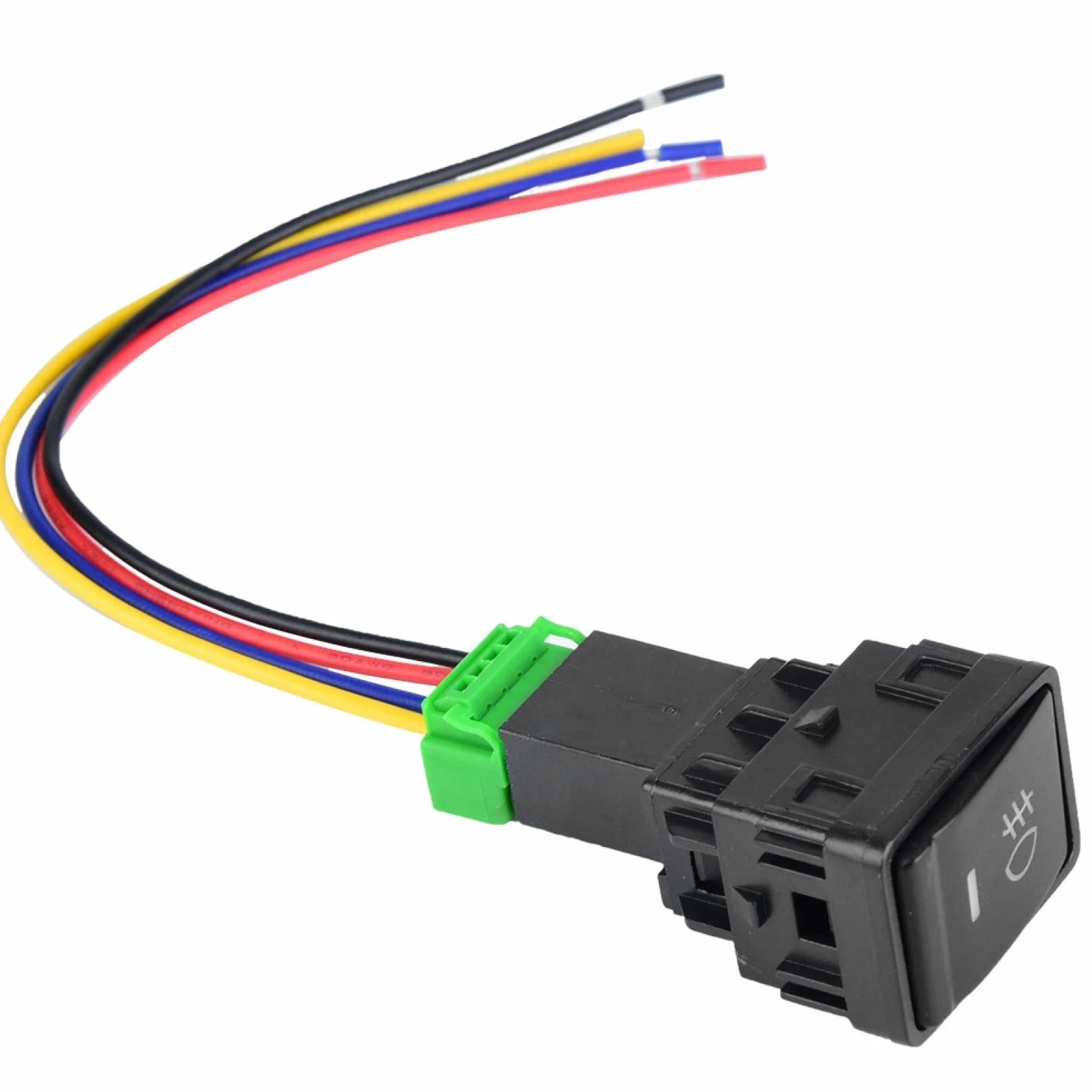 Przełącznik wciskany chwilowy 12V LED 4-biegunowy PVC
